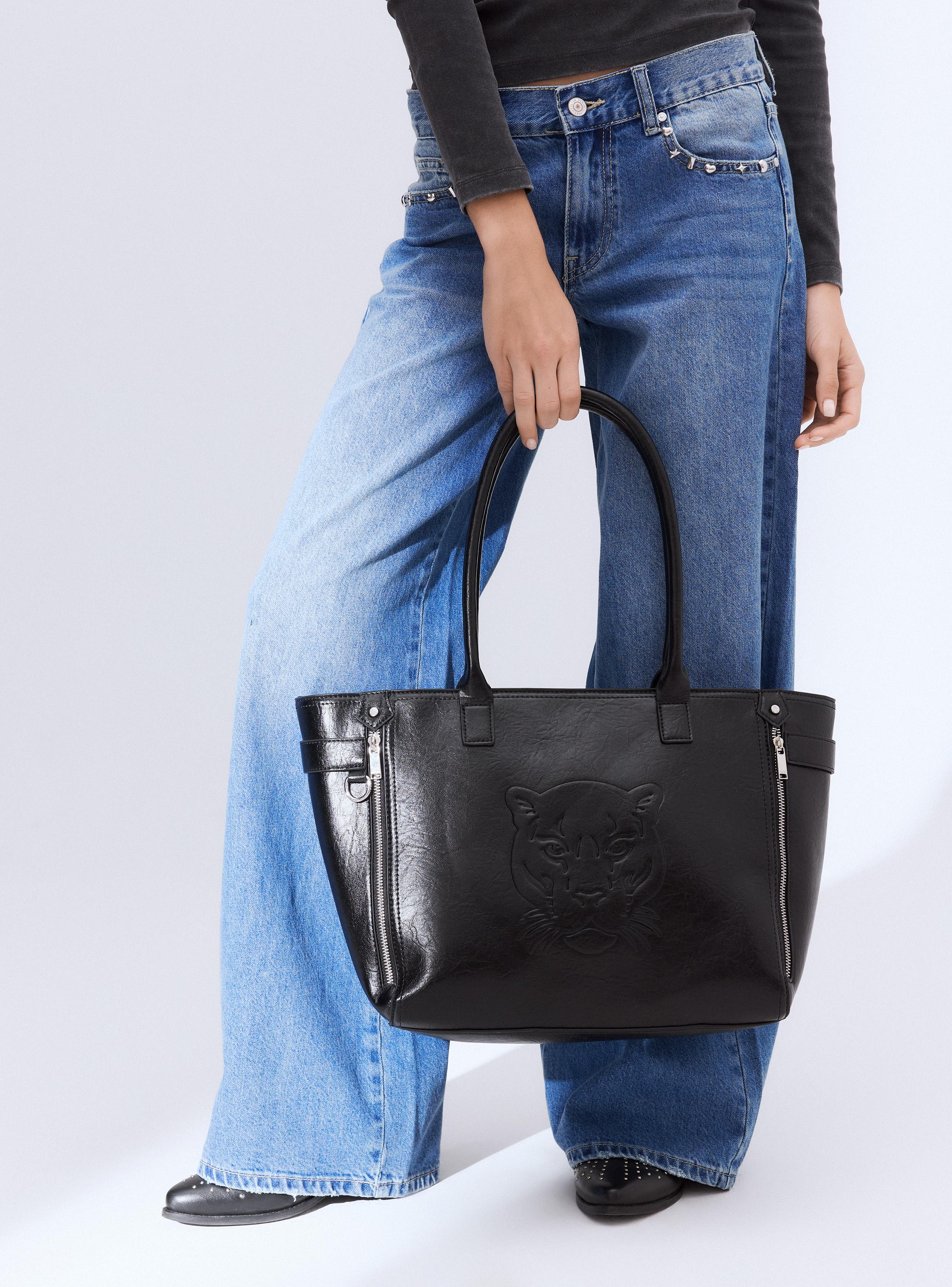 Cartera de Hombro Tipo Tote Pantera-6