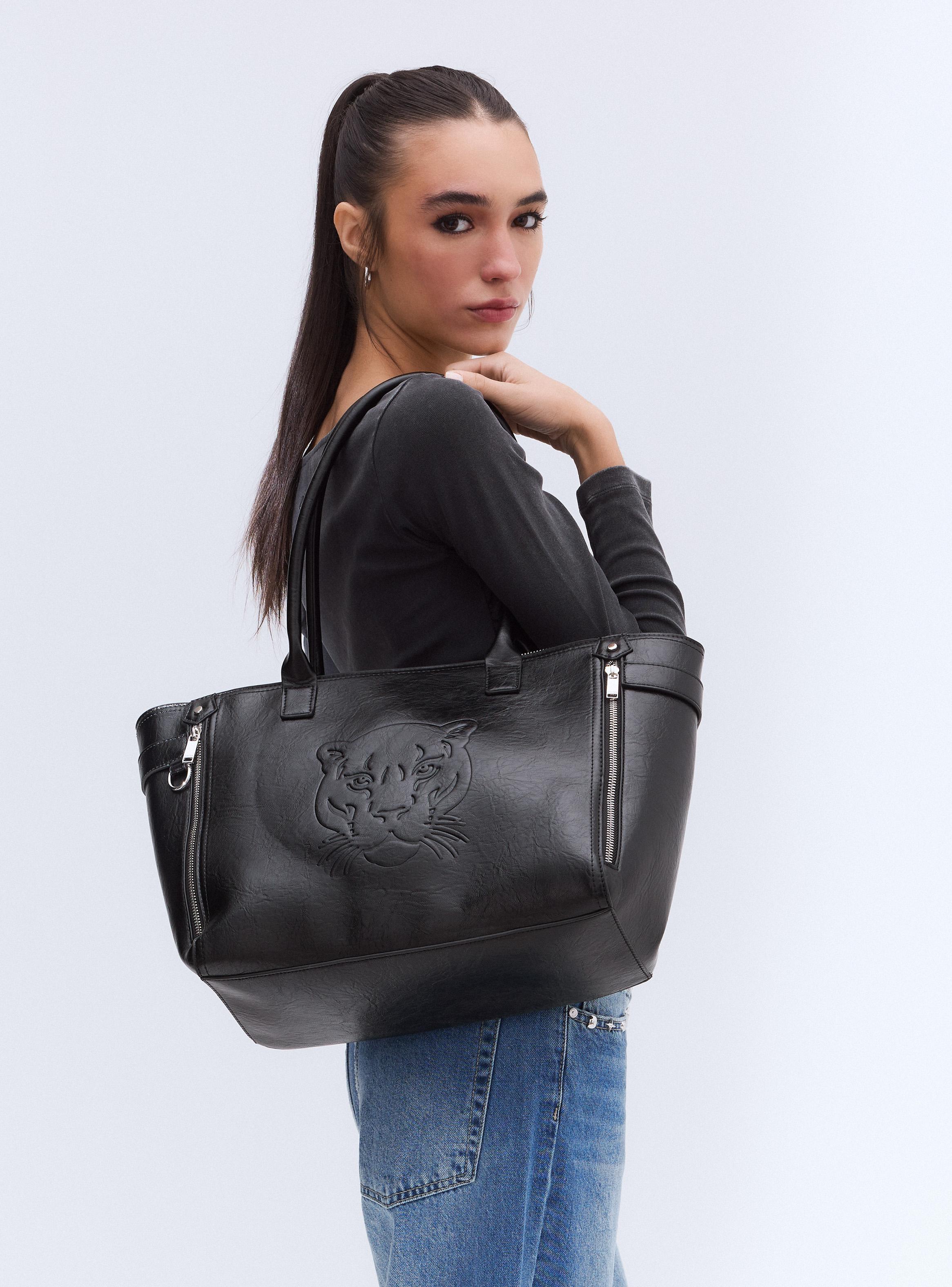 Cartera de Hombro Tipo Tote Pantera-5