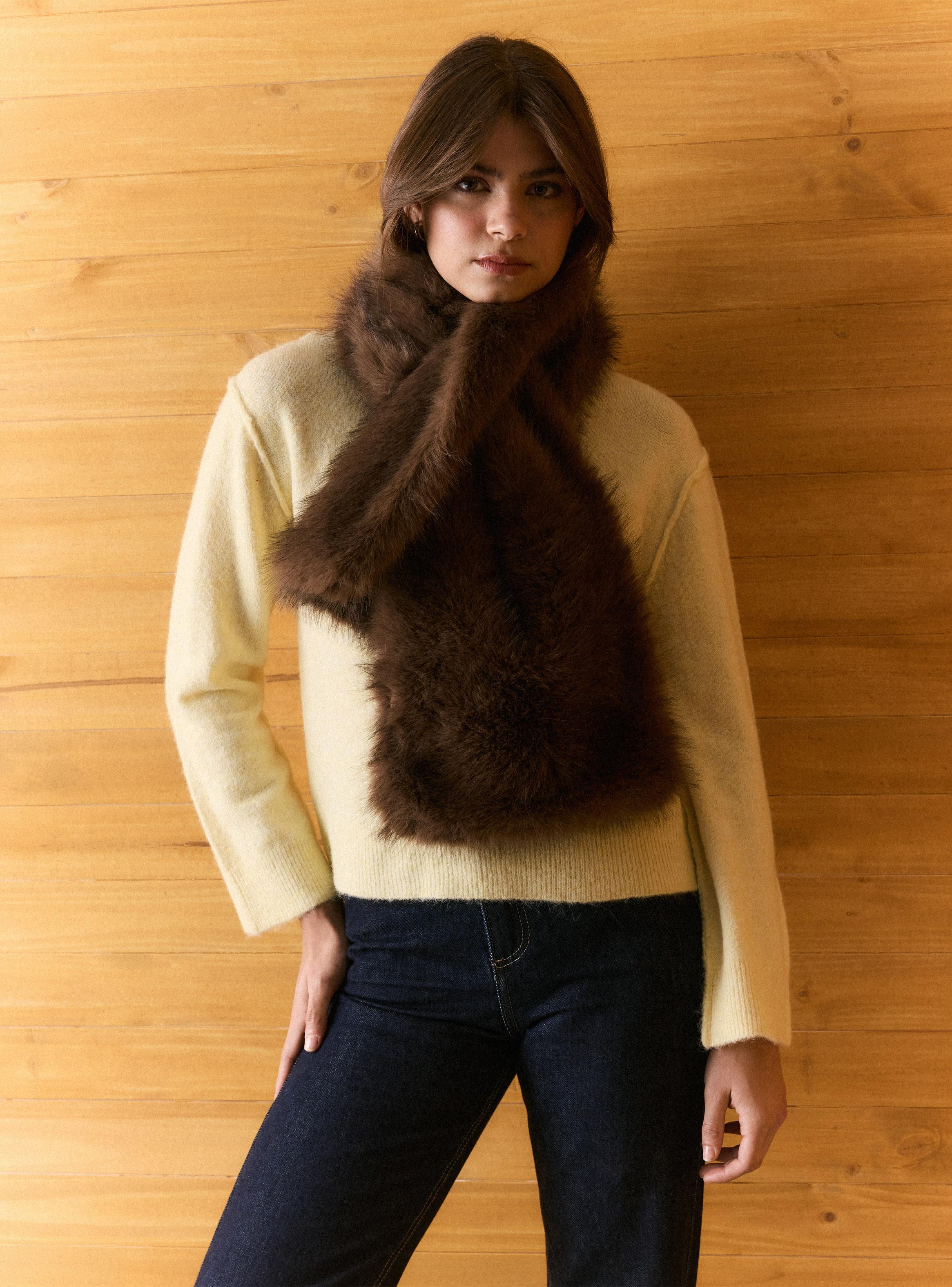 Bufanda Efecto Pelo Suave-4