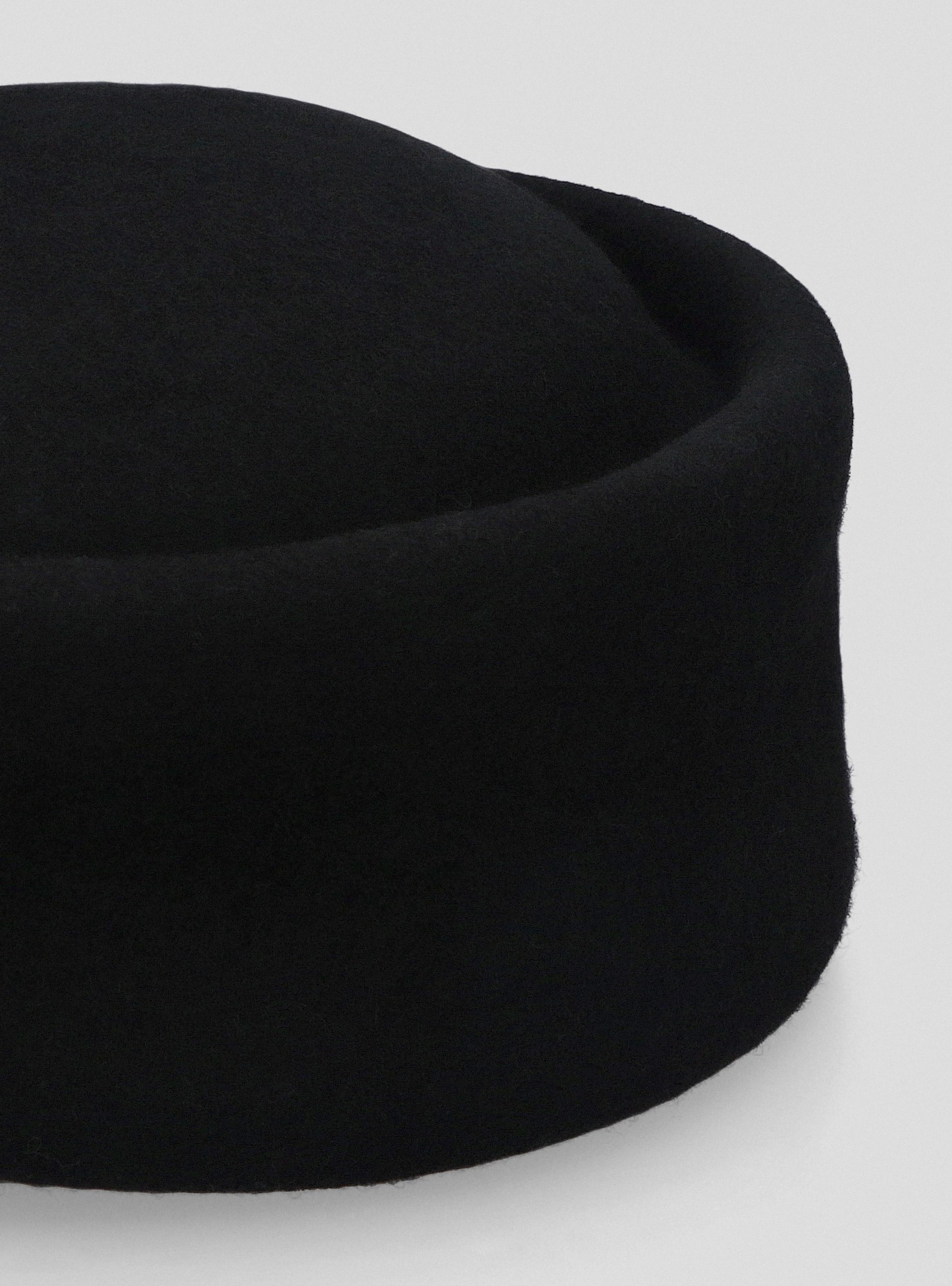 Gorro Pillbox de Lana-4