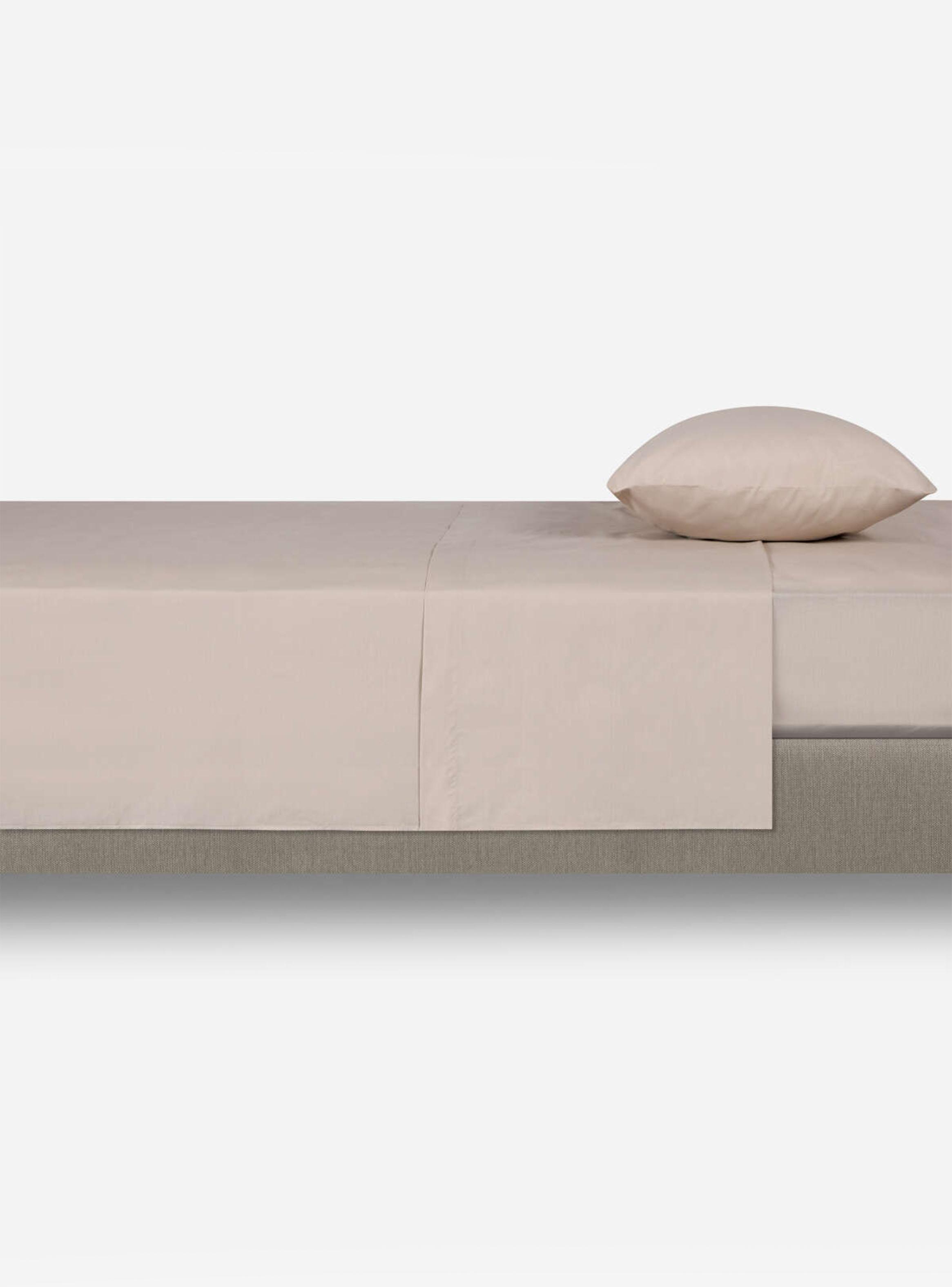 Sábanas 1.5 Plazas 180 Hilos Lisa Arena-2