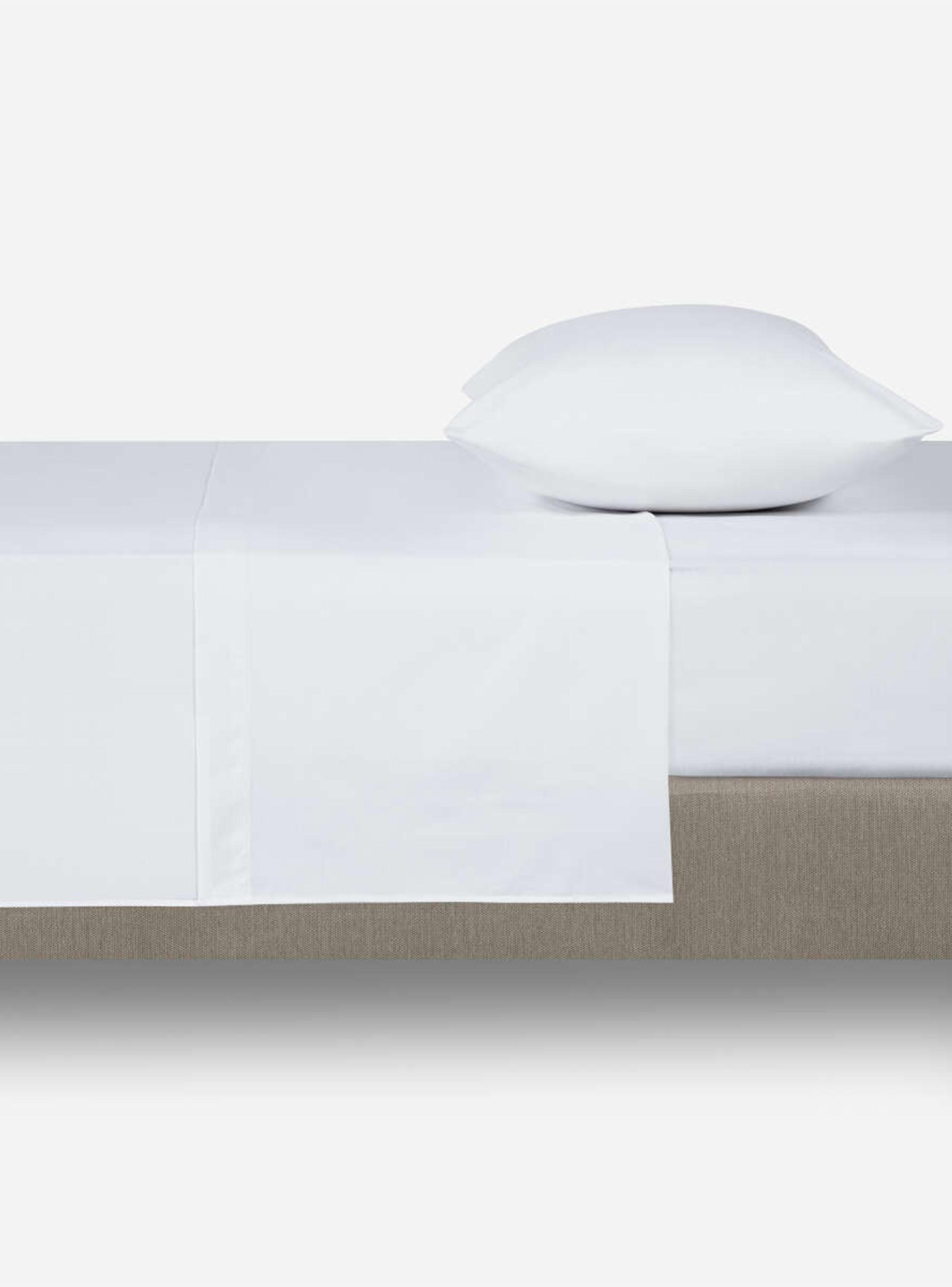 Sábanas 1.5 Plazas 180 Hilos Lisa Blanco-3