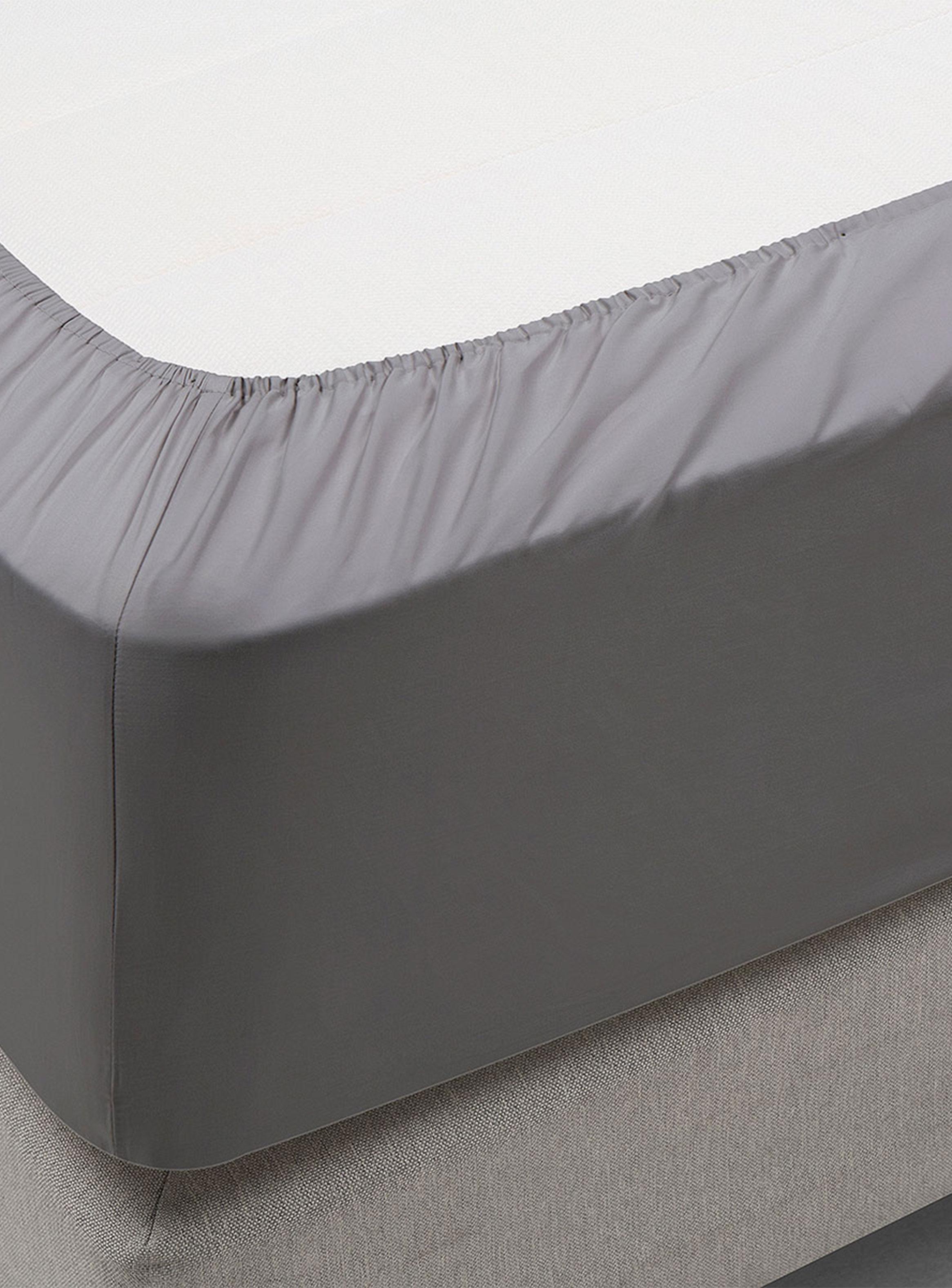 Sábana 2 Plazas 300 Hilos Lisa Plata-2