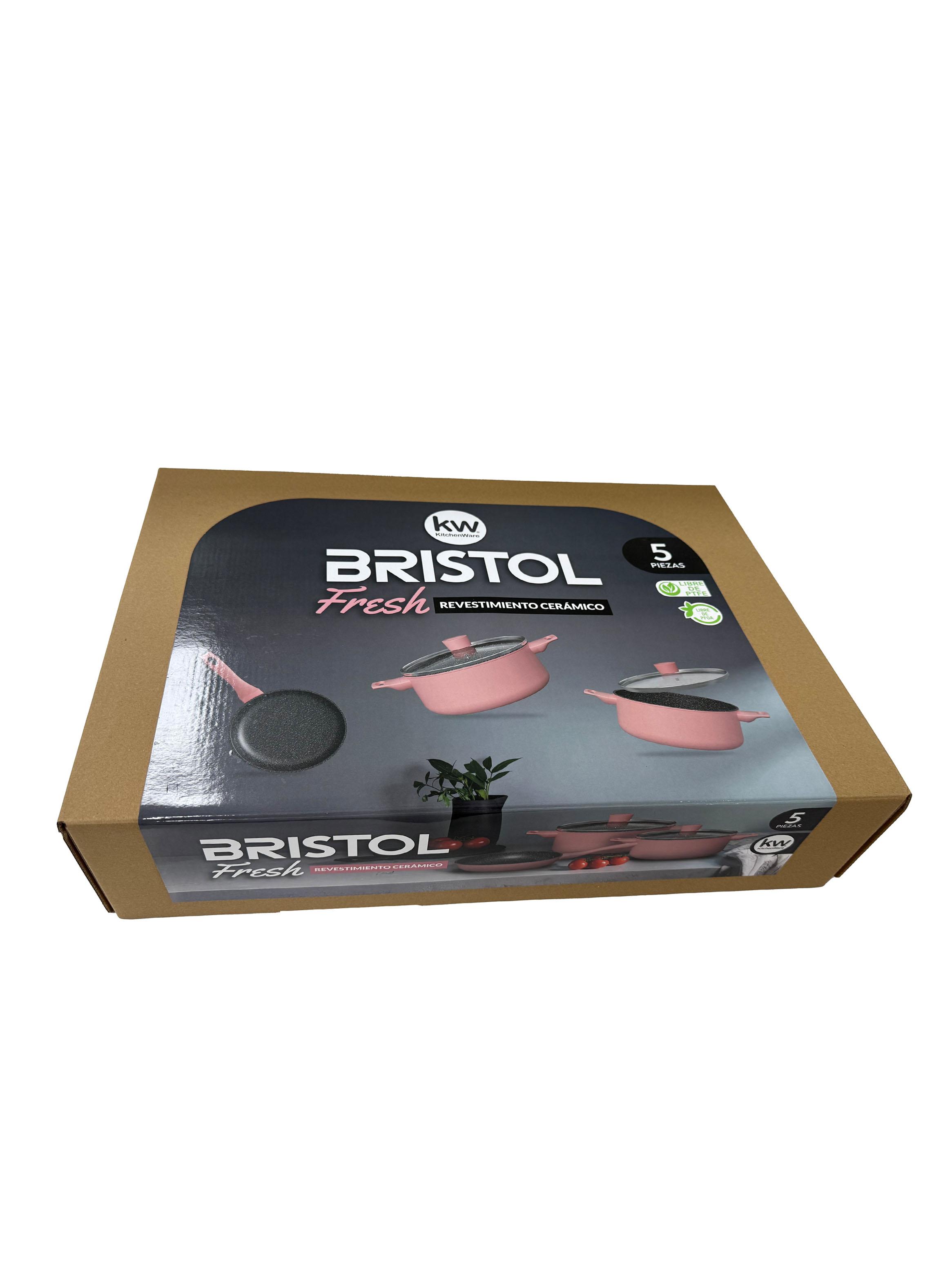 Batería de Cocina Bristol Fresh Aluminio 5 Piezas-3