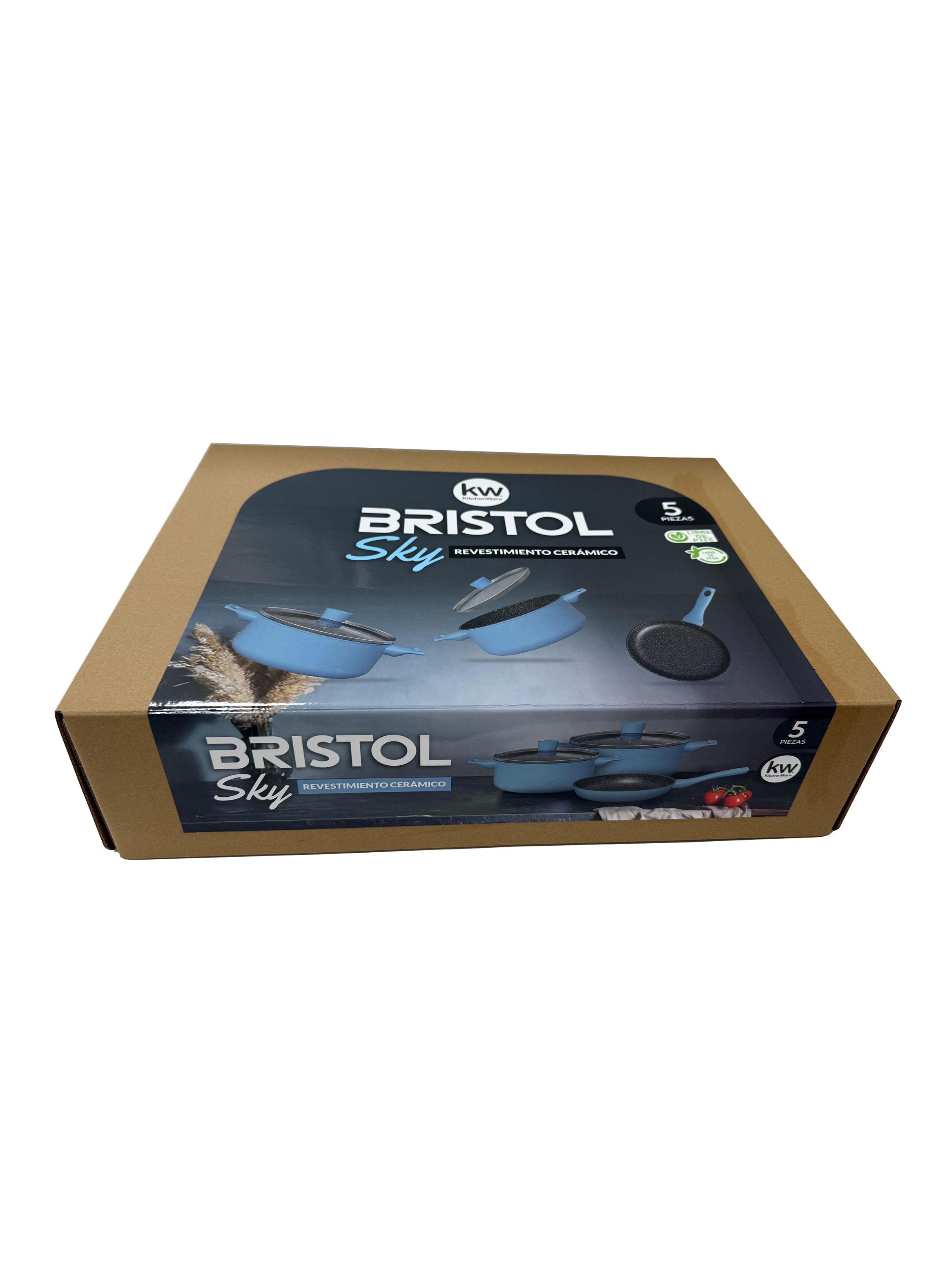 Batería de Cocina Bristol Sky Aluminio 5 Piezas-3