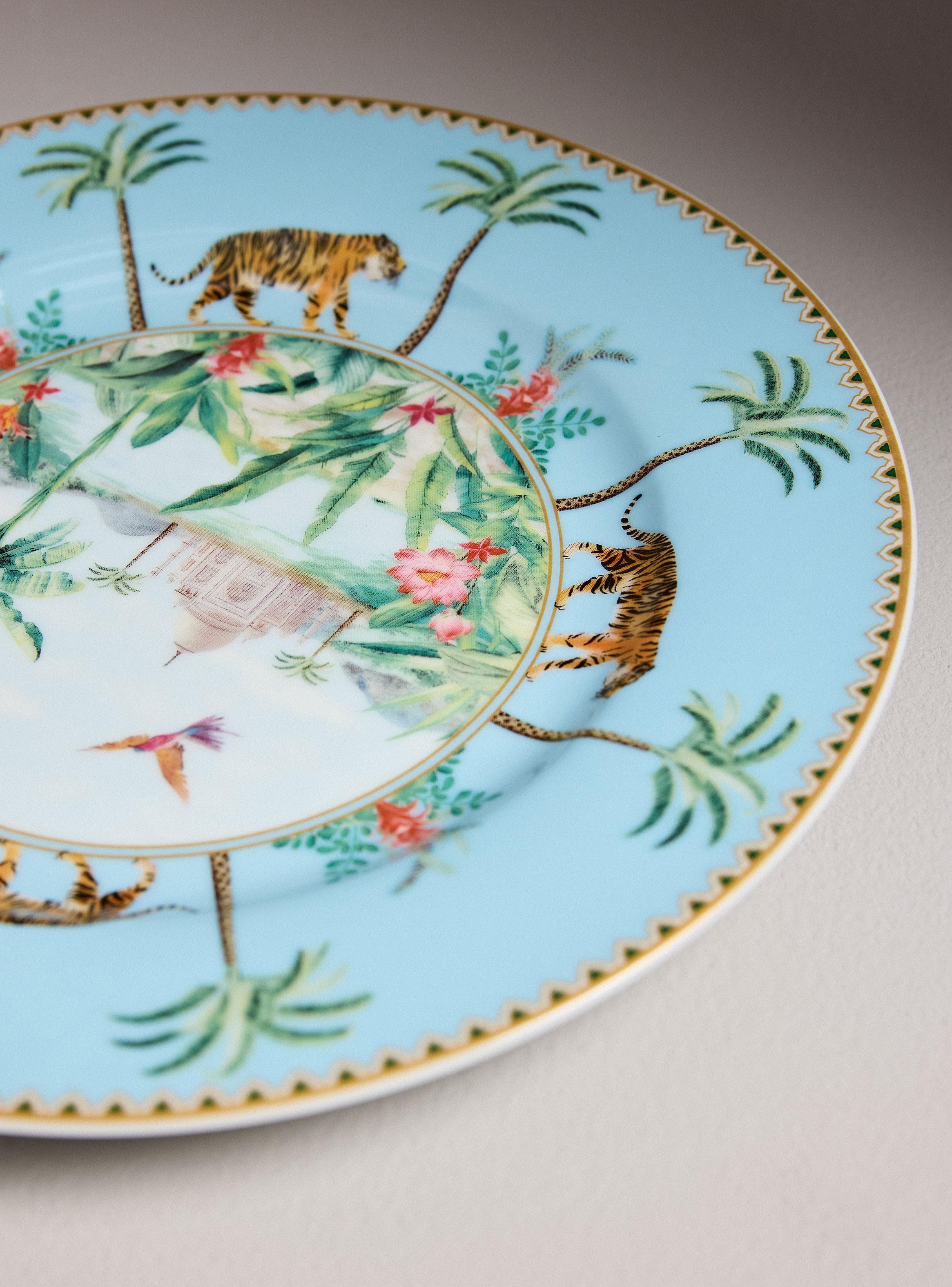 Plato Lateral Ecléctica Celeste 19 cm-2