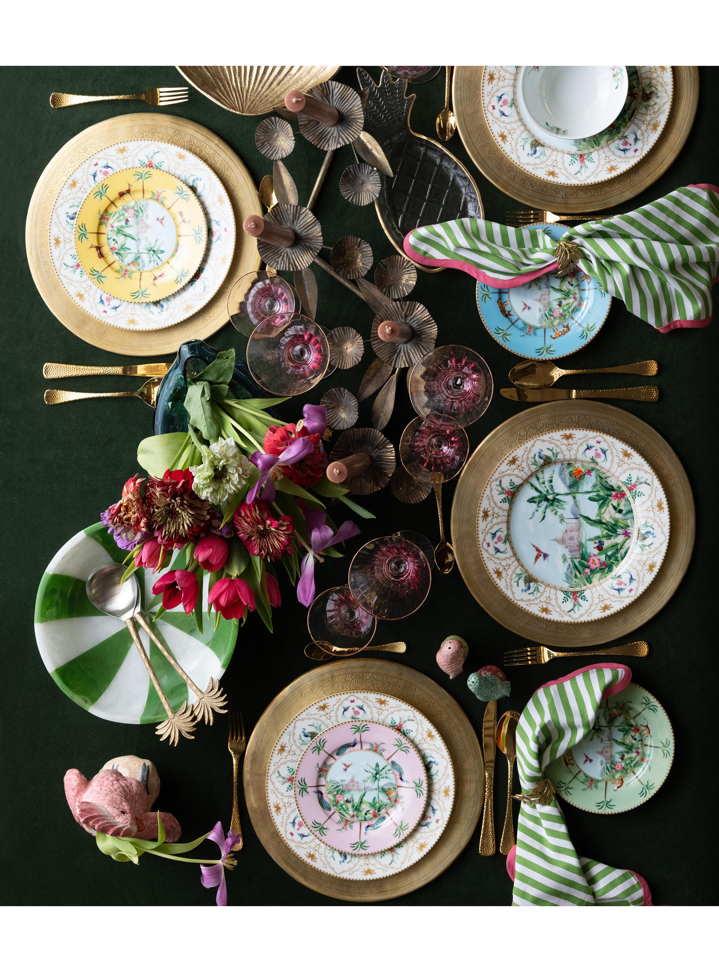 Plato Lateral Ecléctica Celeste 19 cm-3