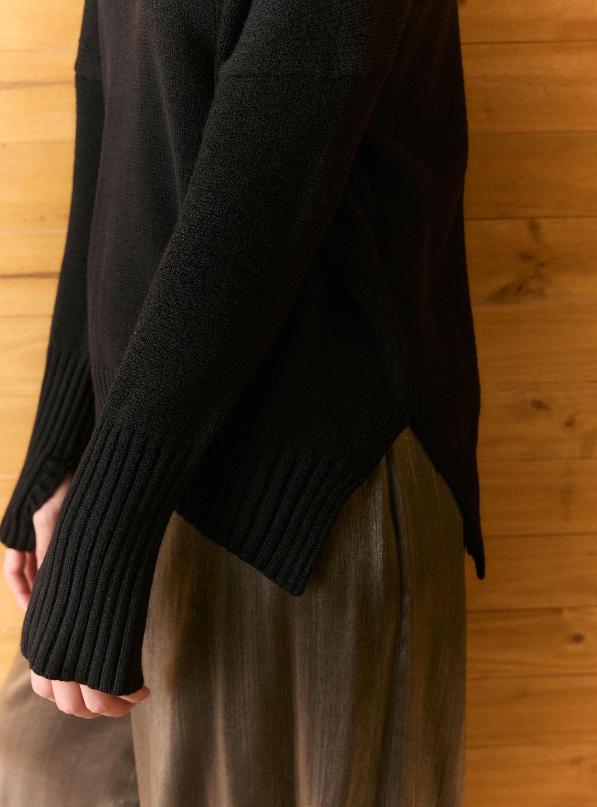 Sweater Cuello Alto y Puños con Pasadedo-3