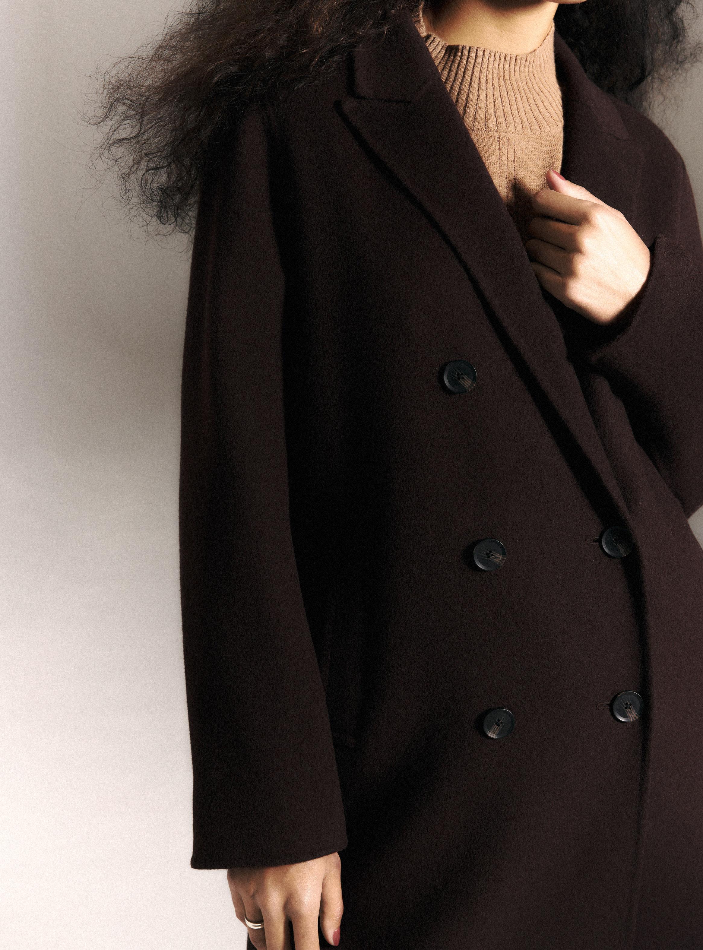 Abrigo Largo de Paño Hecho a Mano Lana-3