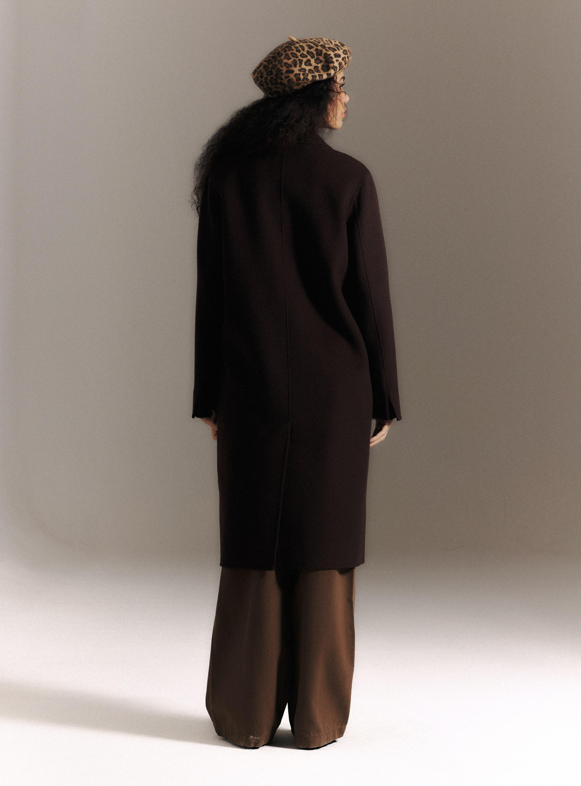 Abrigo Largo de Paño Hecho a Mano Lana-5