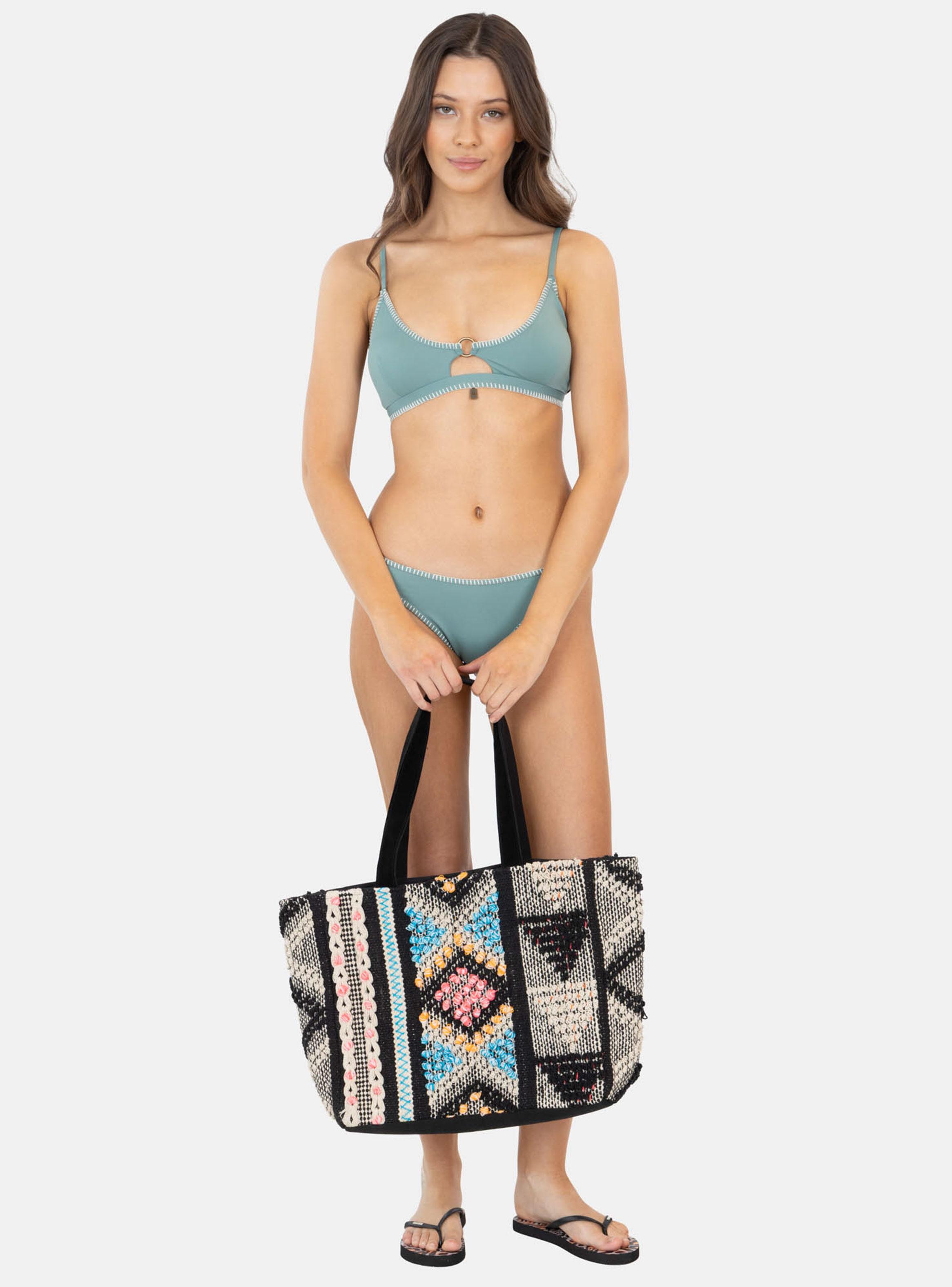 Bikini con Tira Ajustable Liso 2 Piezas-3