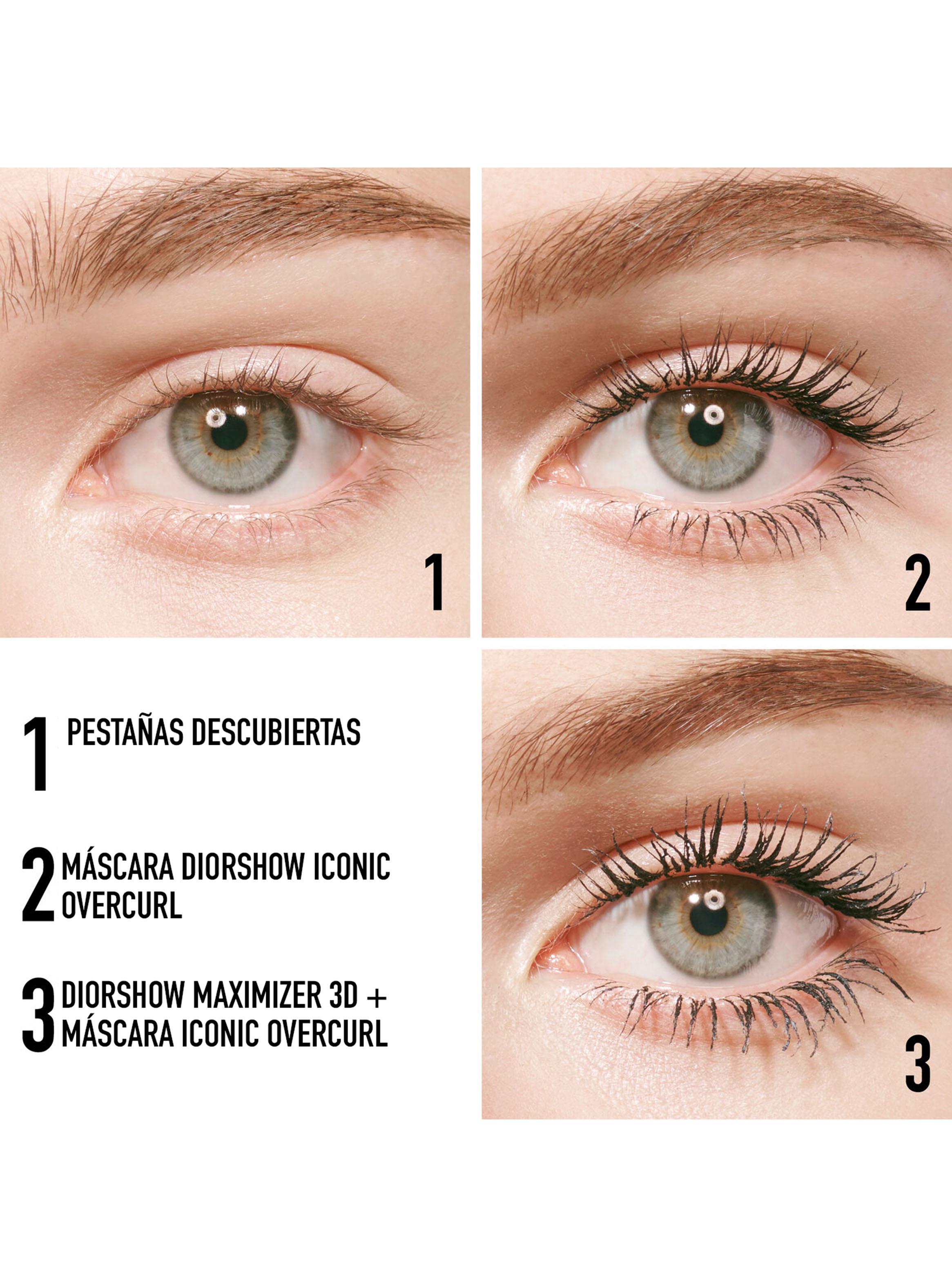 Diorshow Iconic Overcurl Waterproof Máscara 091 Noir Black-3