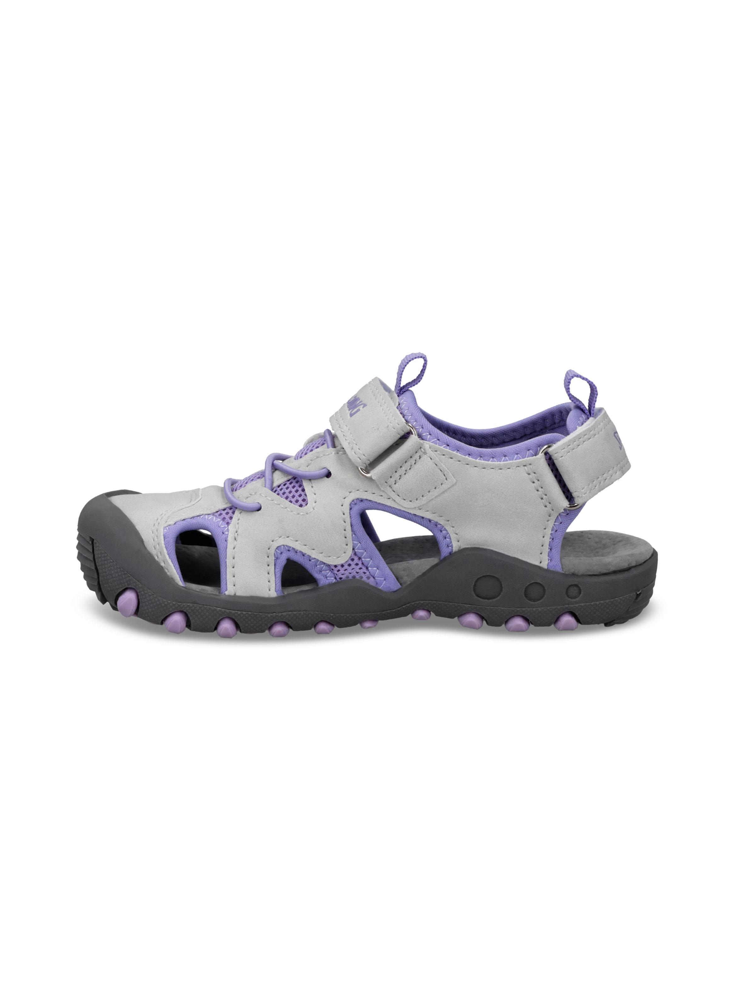 Sandalia Outdoor Infantil Light Grey - Lilac-2