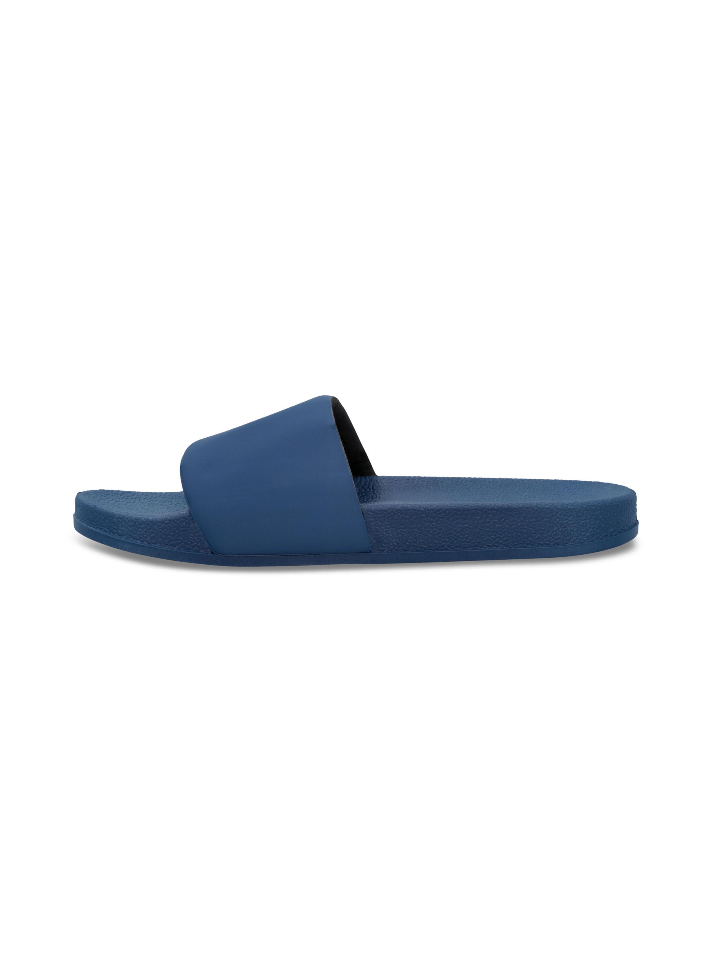 Sandalia Slide Junior Blue White-2