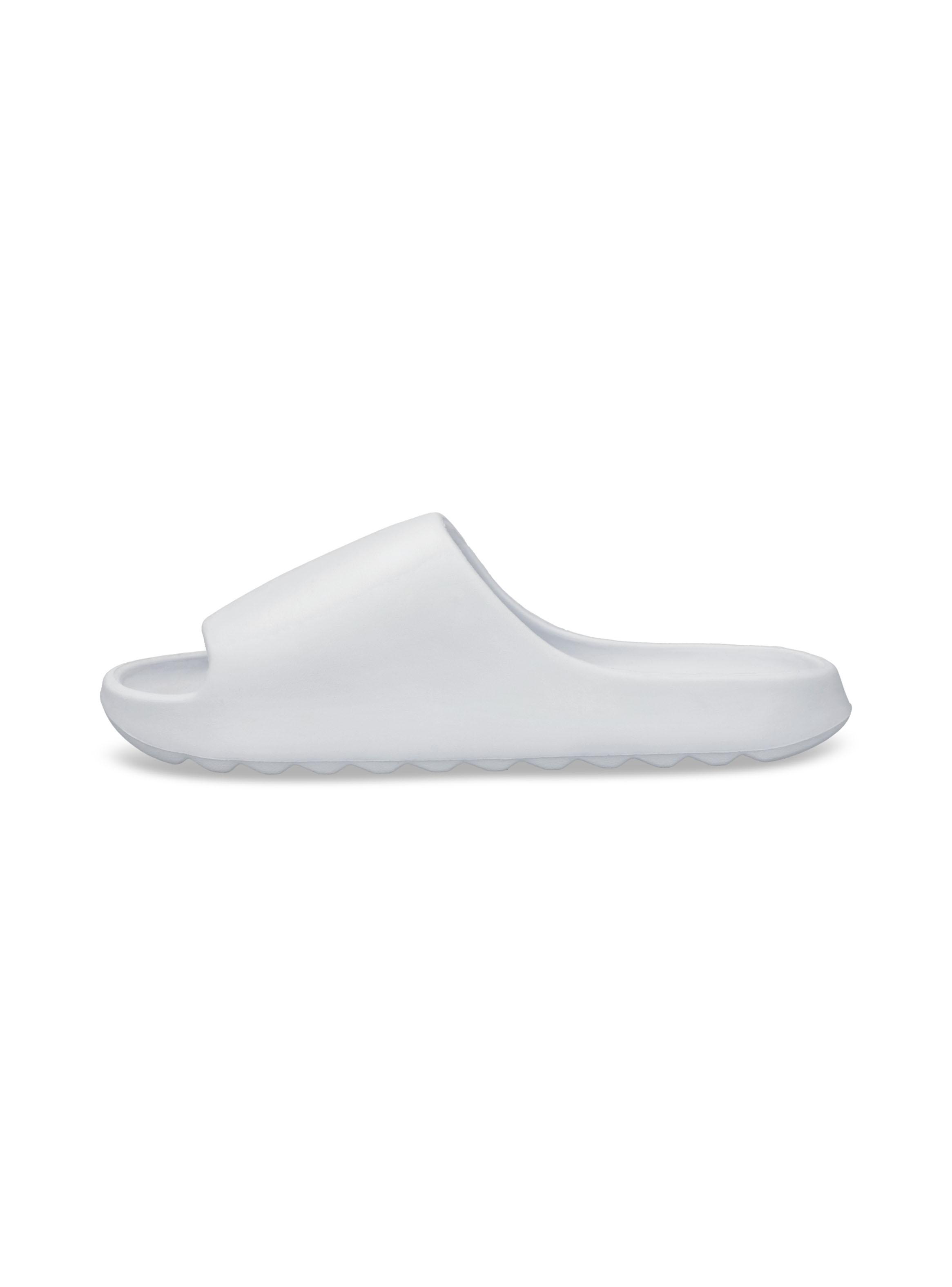Sandalia Slide Nube Junior White Black-2