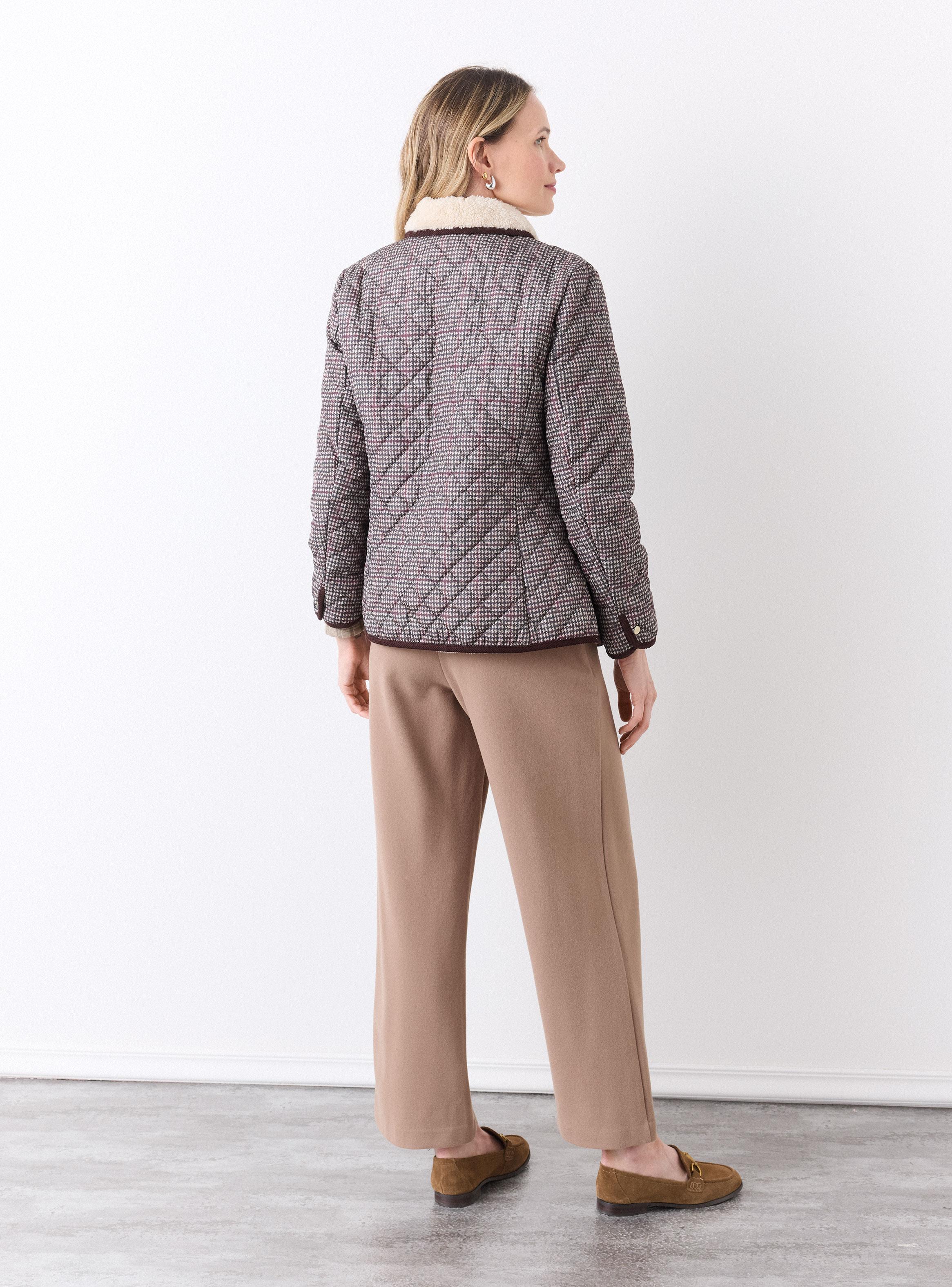 Chaqueta Tweed Forro Tipo Borrego-5