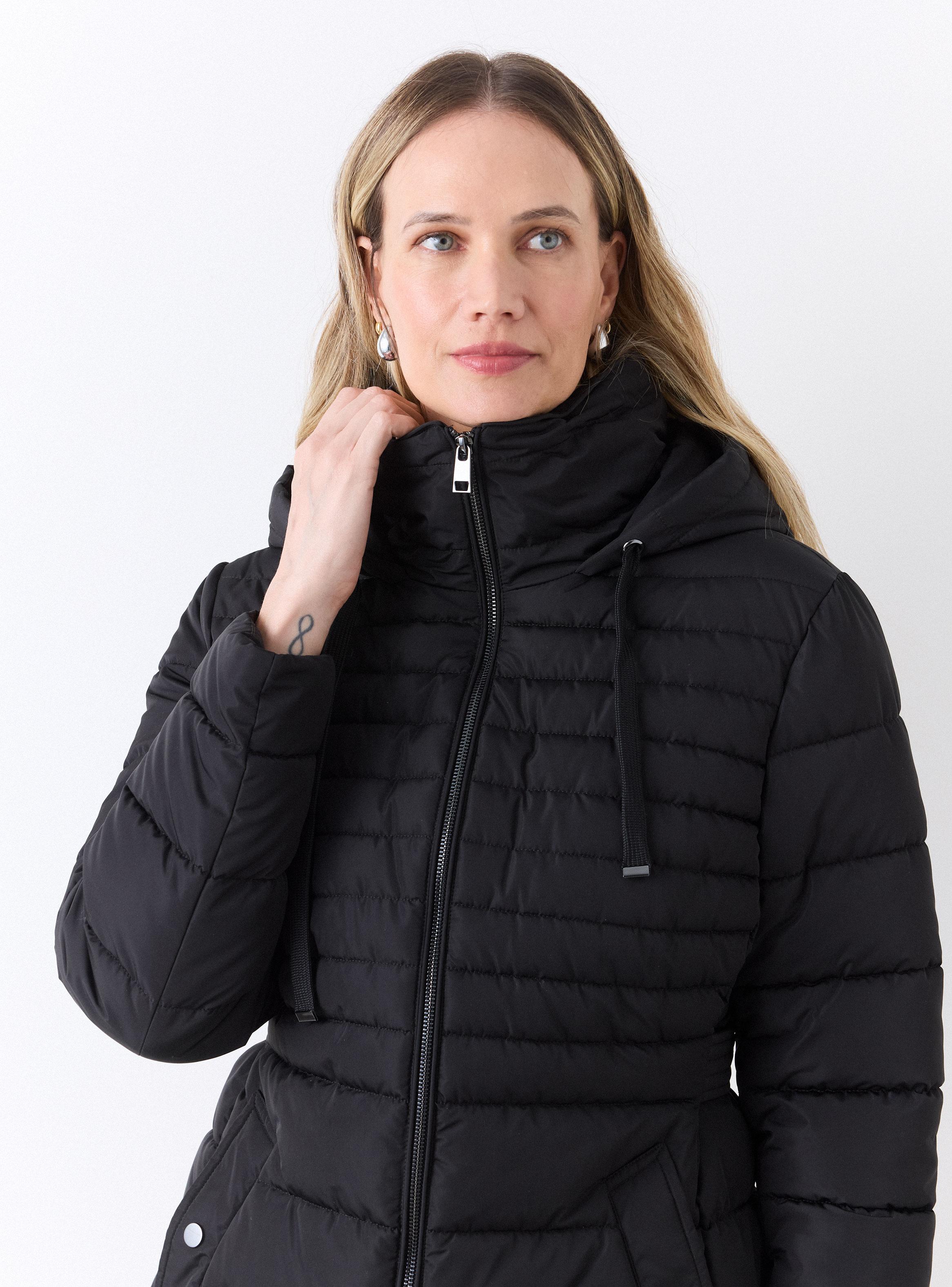 Parka Acolchada Impermeable con Capucha Desmontable-2