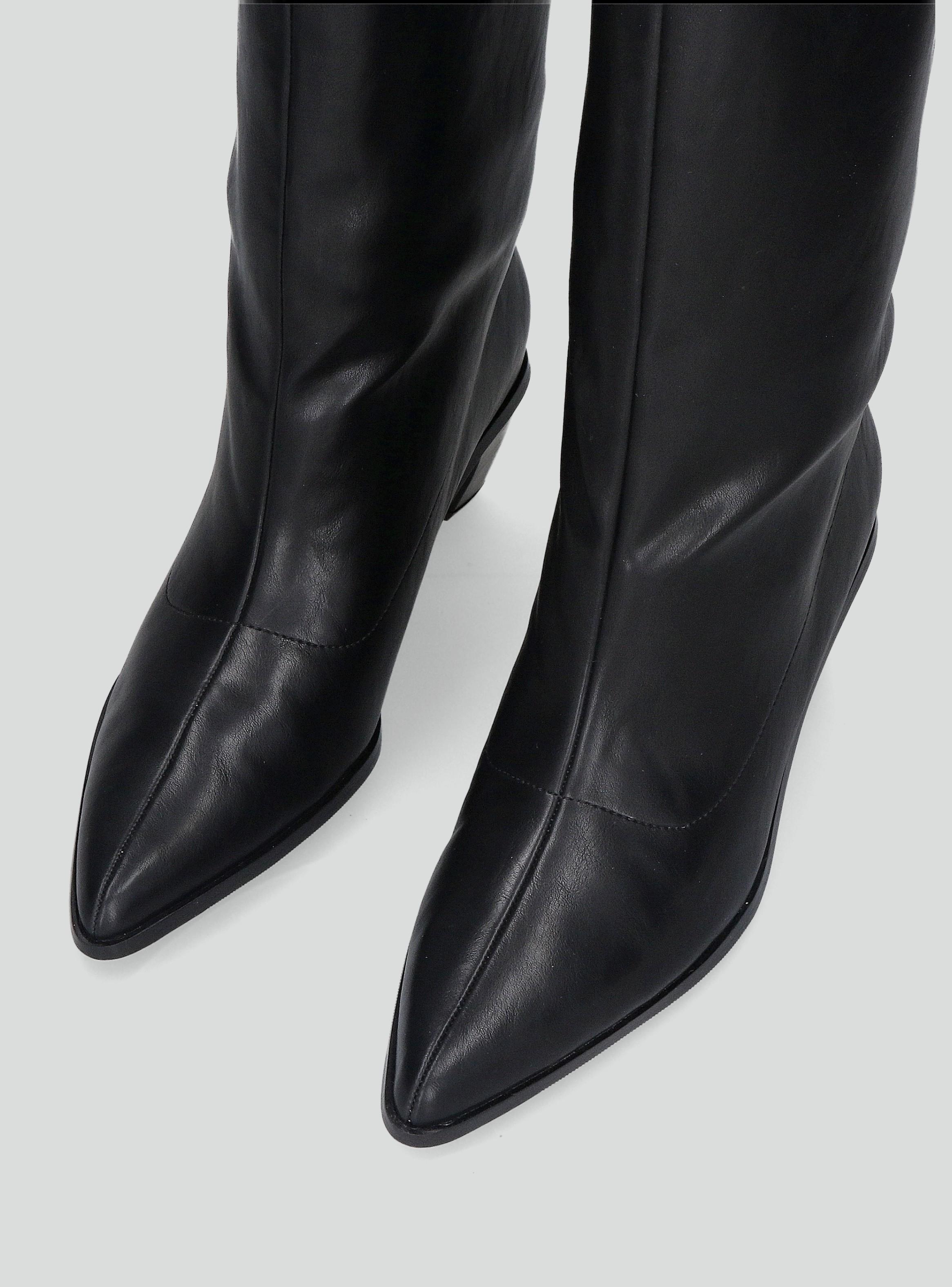 Bota Alta Taco Kitten Mujer-3