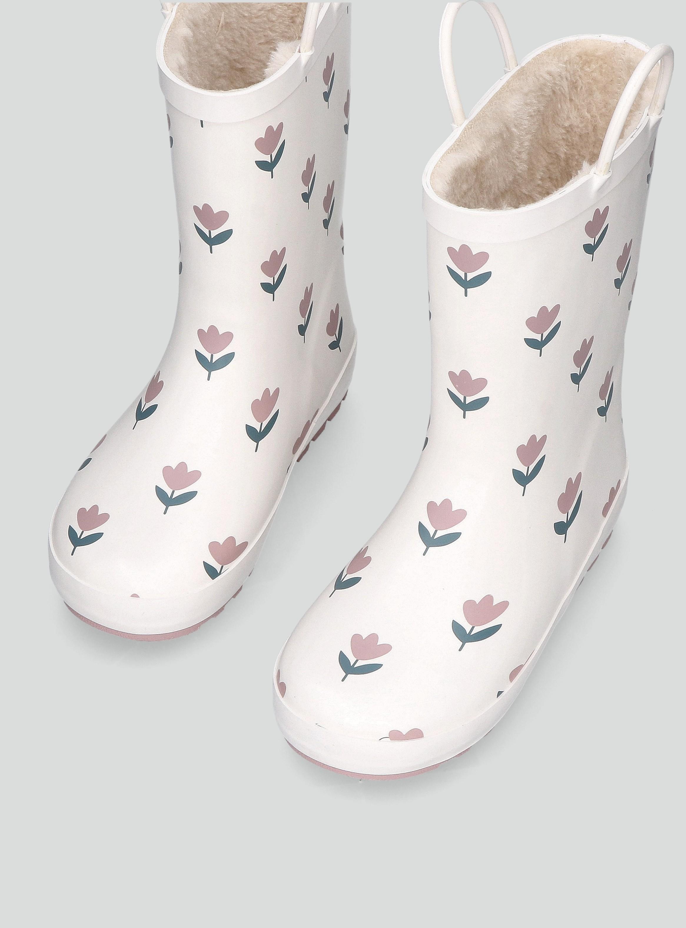 Bota de Agua Estampada y Forro Peludo Unisex-2