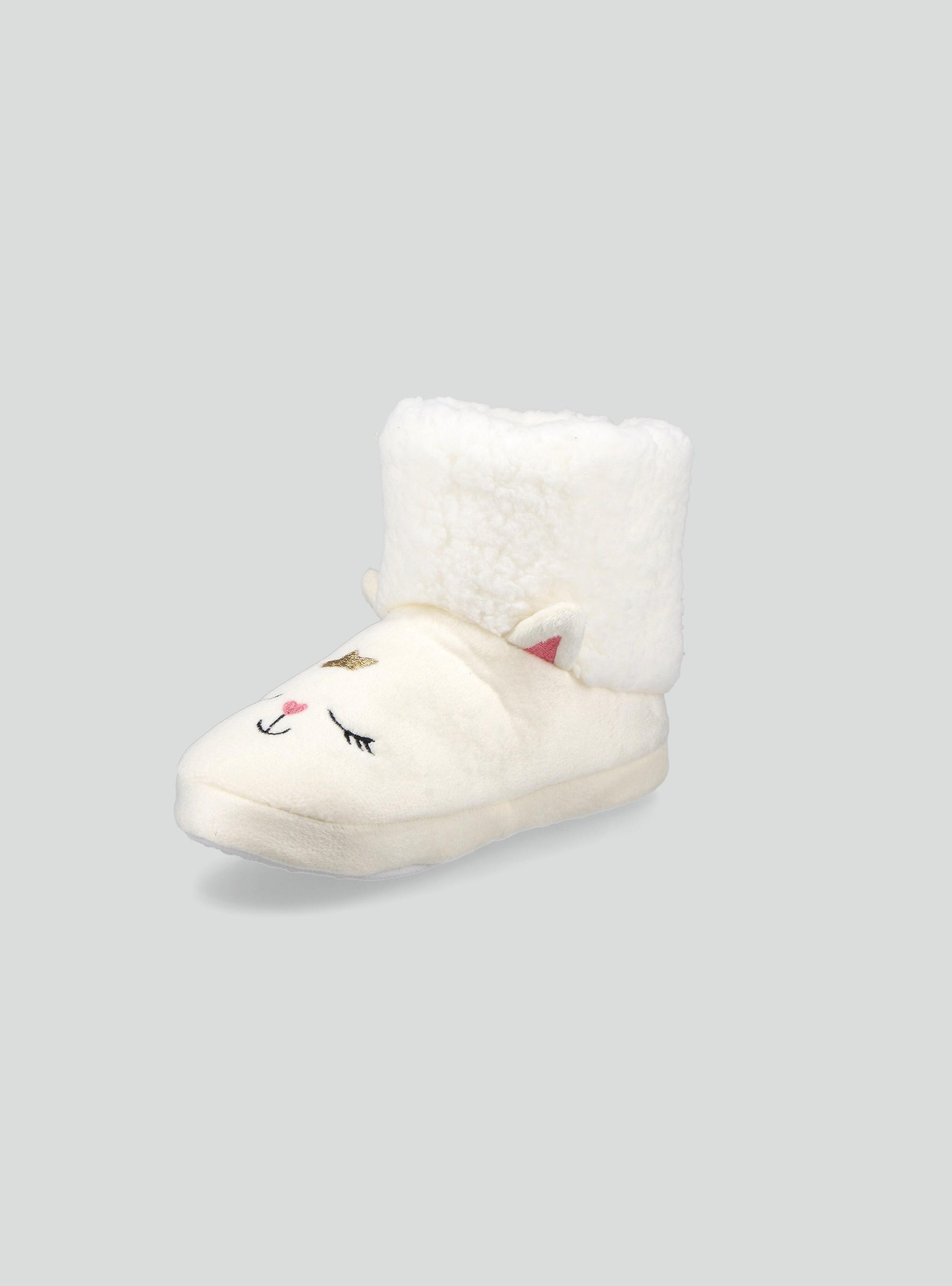 Pantufla de Animal con Caña Peludita Unisex-3
