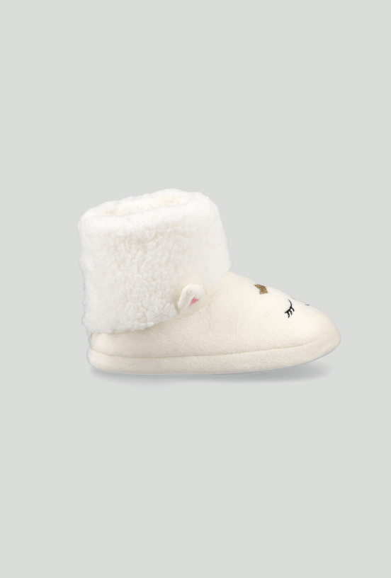 Pantufla de Animal con Caña Peludita Unisex-4