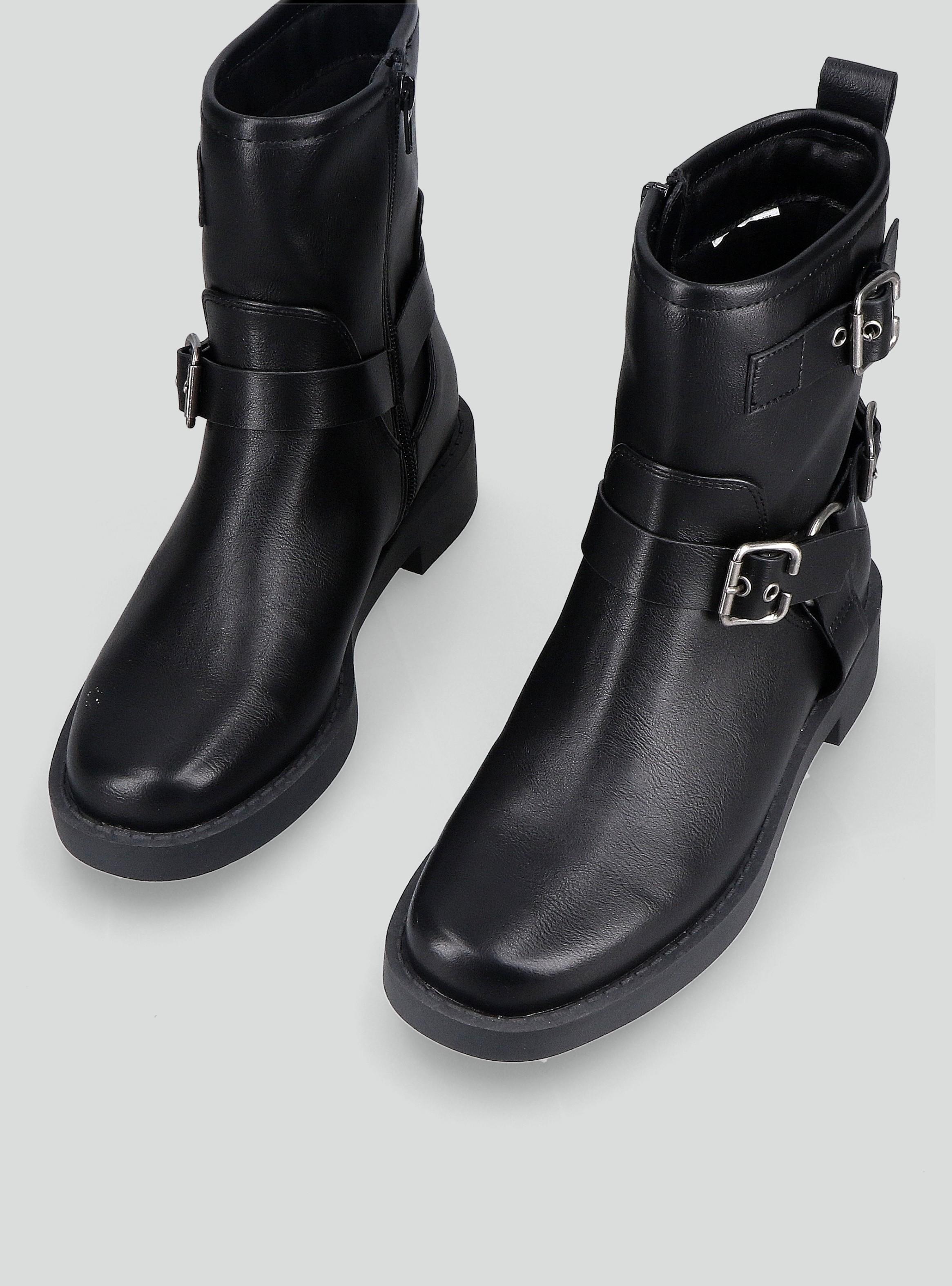 Botín Biker con Hebilla Niña-3