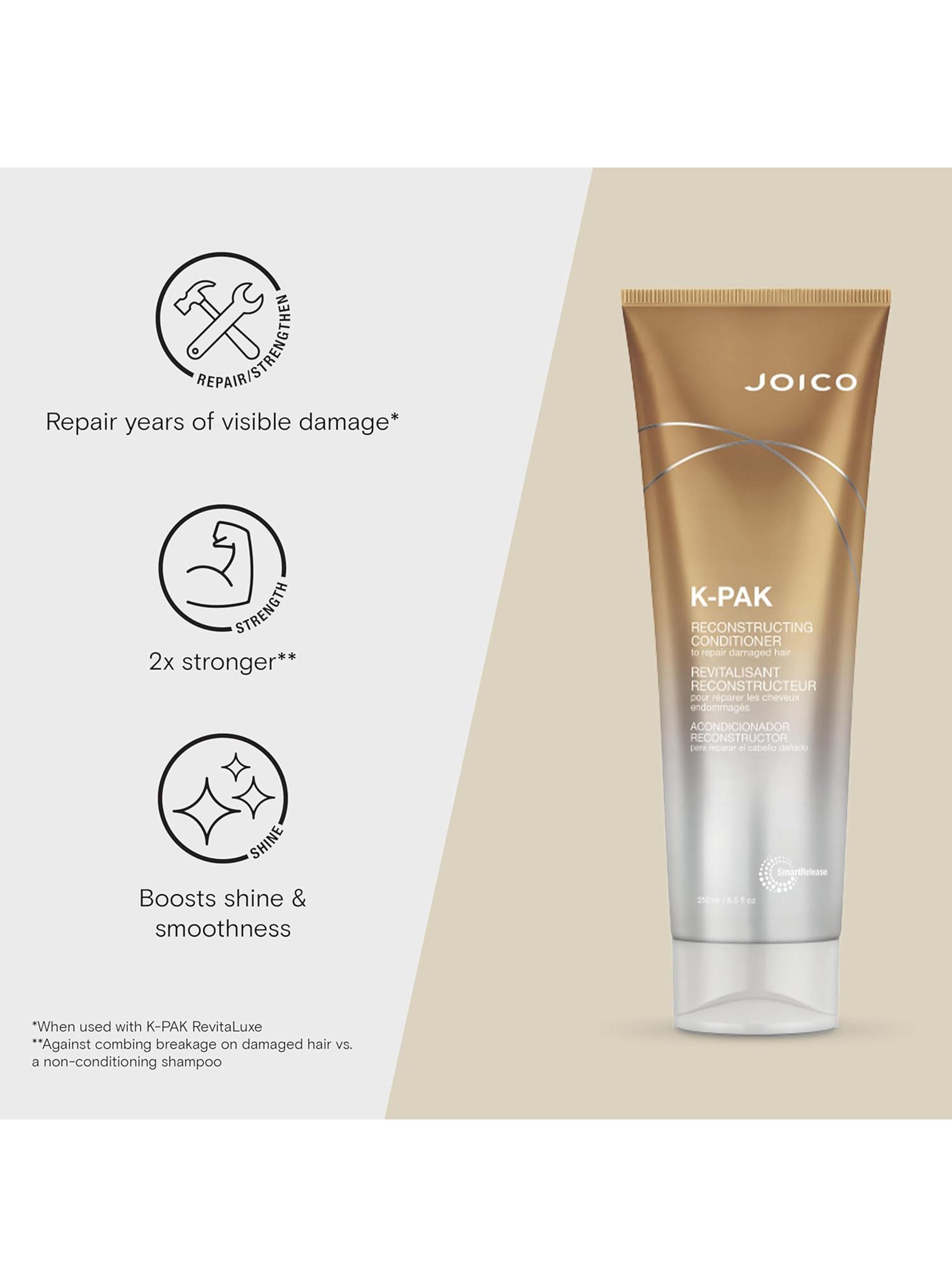 Set Joico K-Pak Reconstructing Shampoo 300 ml + Acondicionador 250 ml-4