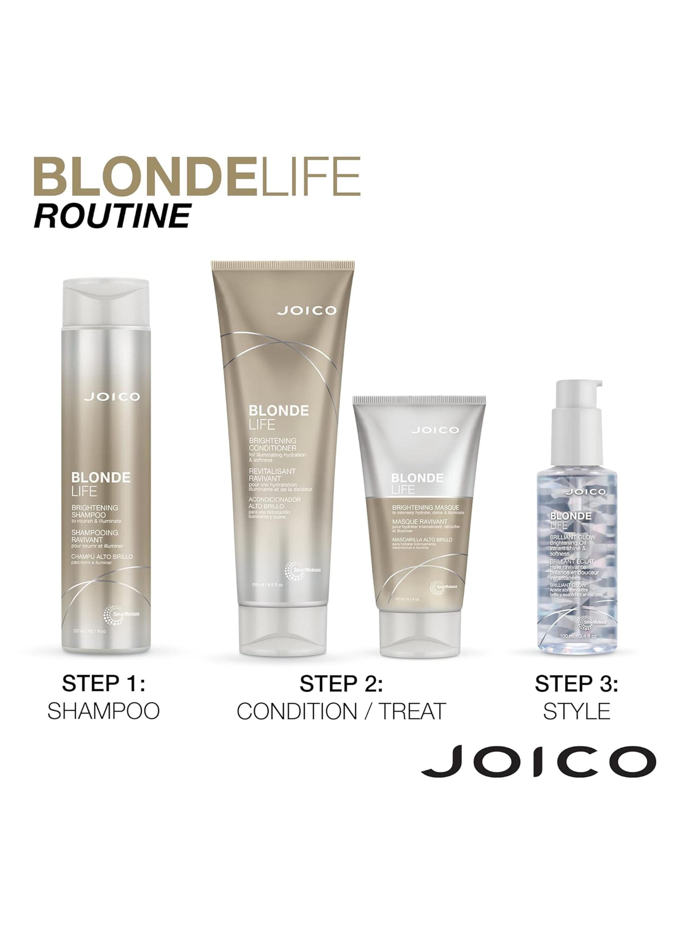 Set Joico Blonde Life Brightening Shampoo 300 ml + Acondicionador 250 ml-5