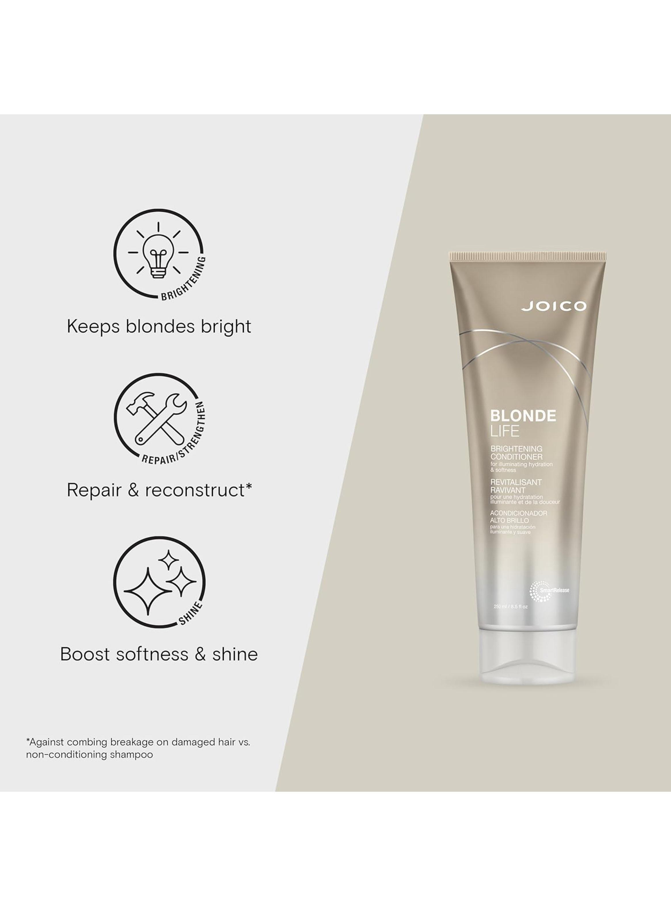 Set Joico Blonde Life Brightening Shampoo 300 ml + Acondicionador 250 ml-4