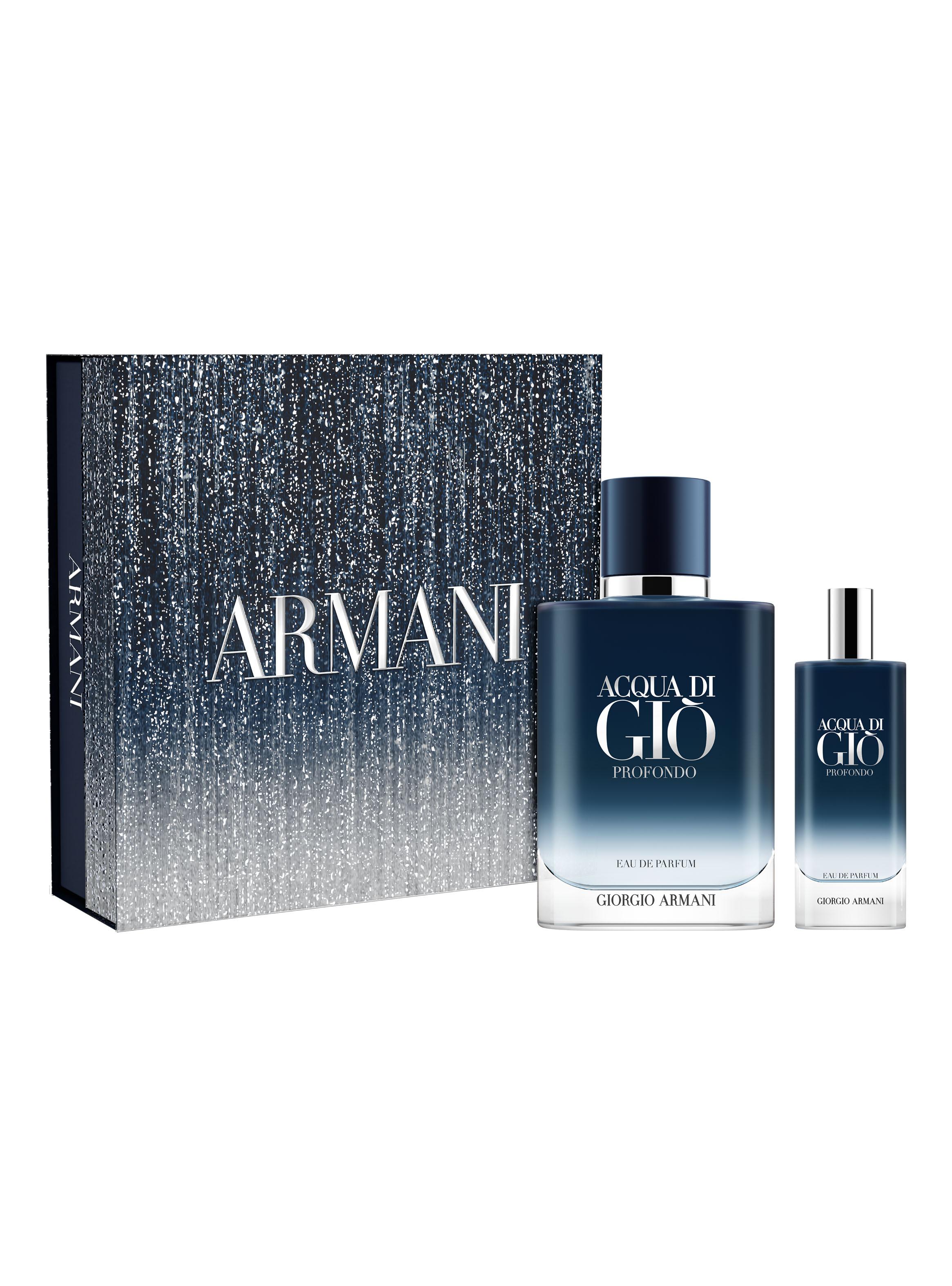 Set Perfume Acqua Di Giò Profondo EDP Hombre 100ml + 15ml Giorgio Armani-1