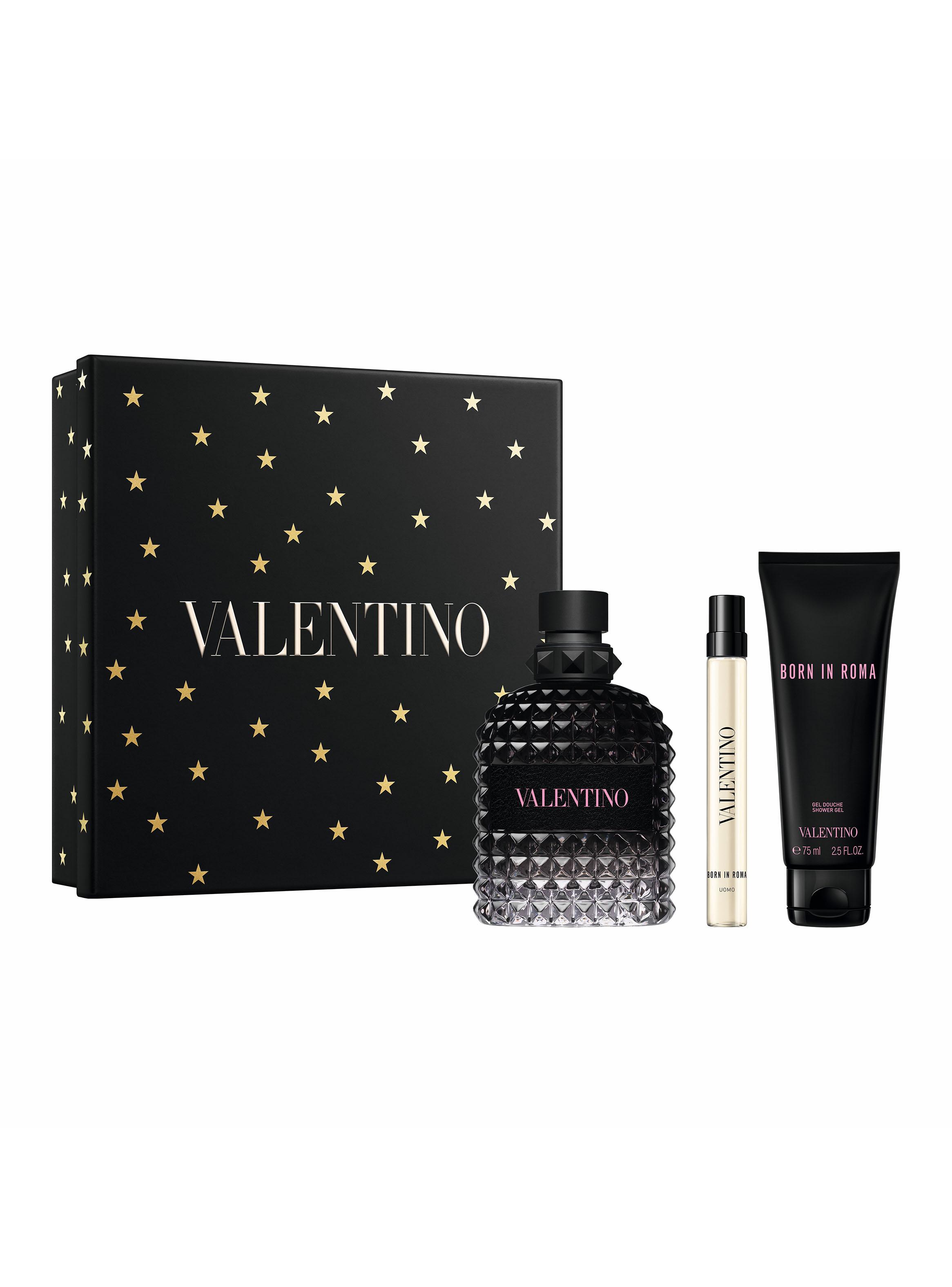 Set Perfume Born in Roma Uomo EDT Hombre 100ml + 10ml + Shower Gel 75 ml-1