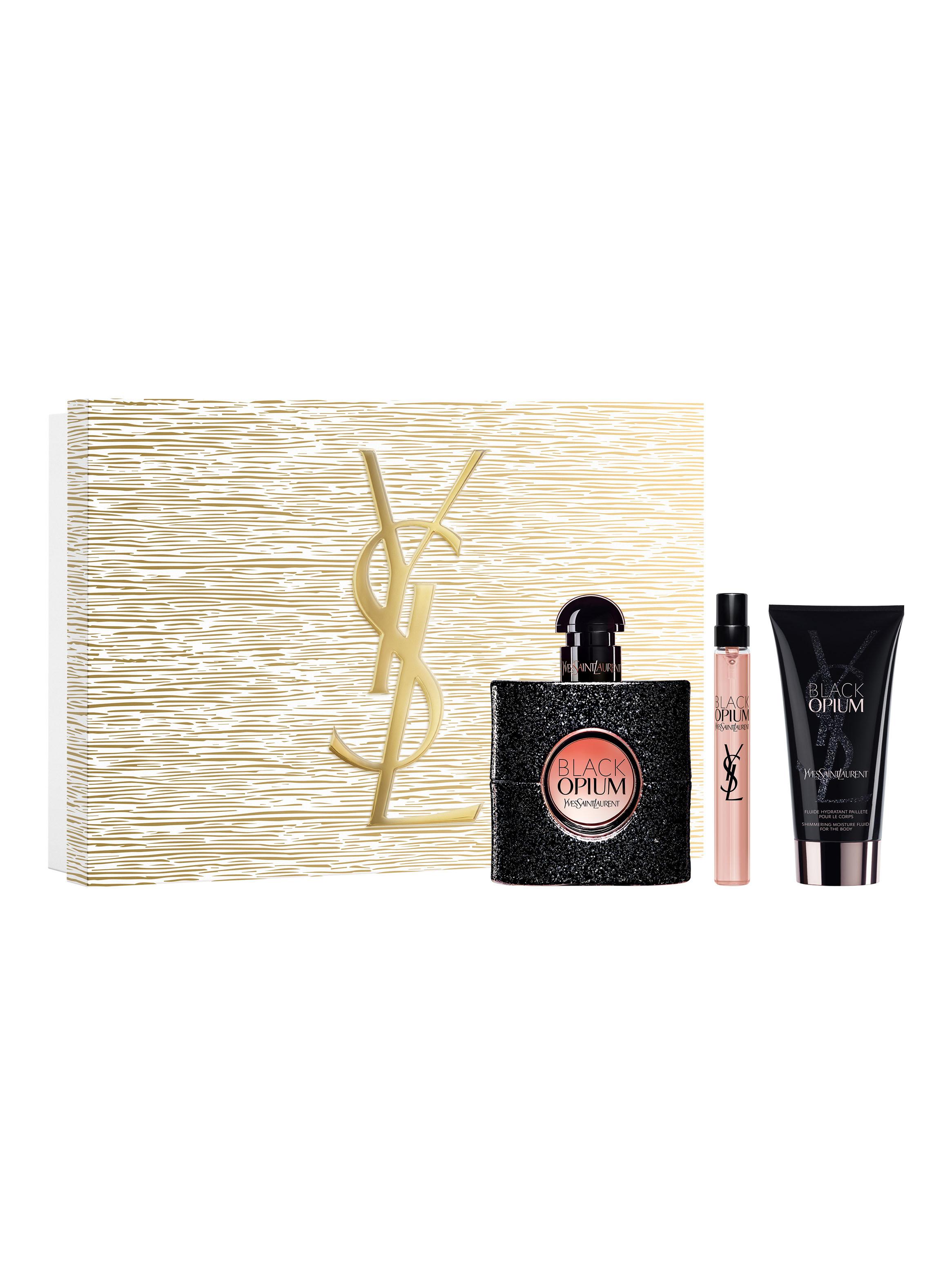 Set Perfume Black Opium EDP Mujer 50ml + 10ml + Body Lotion 50ml Yves Saint Lauren-1