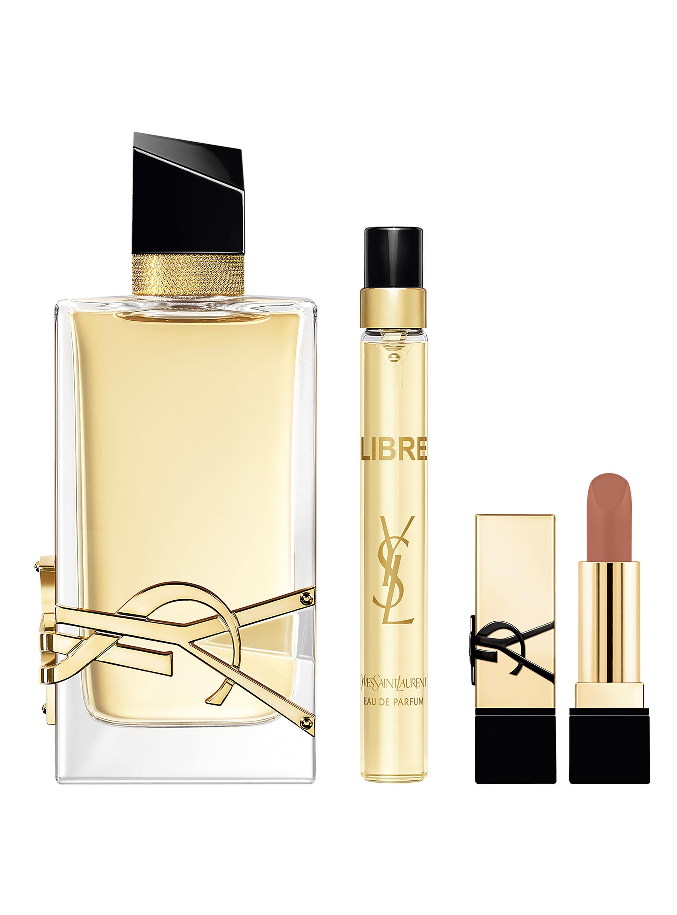 Set Perfume Libre EDP 90ml + 10ml + Mini Rouge Pur Couture Yves Saint Lauren-0