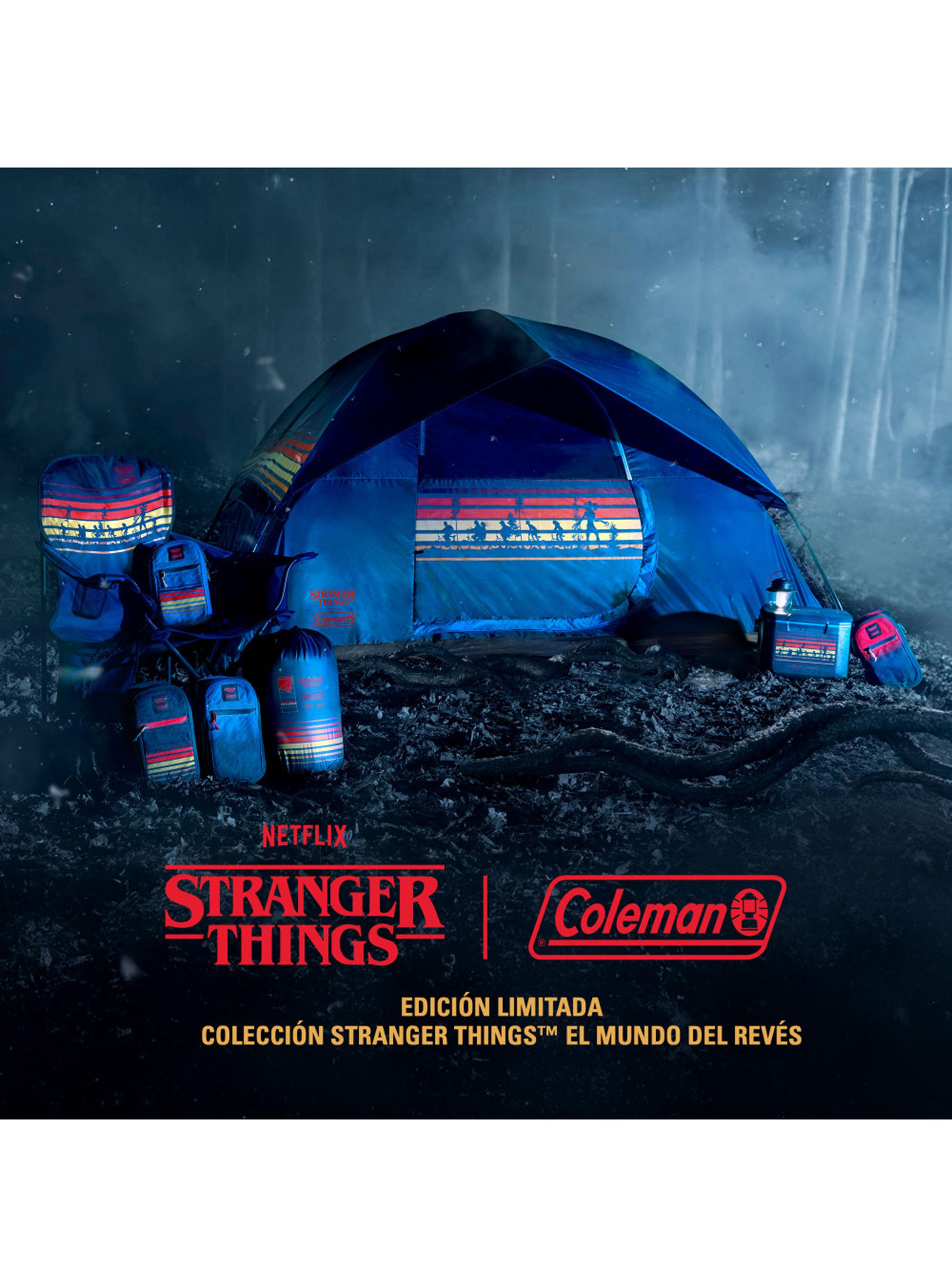 Soft Cooler Stranger Things 6 Latas Azul Marino-5