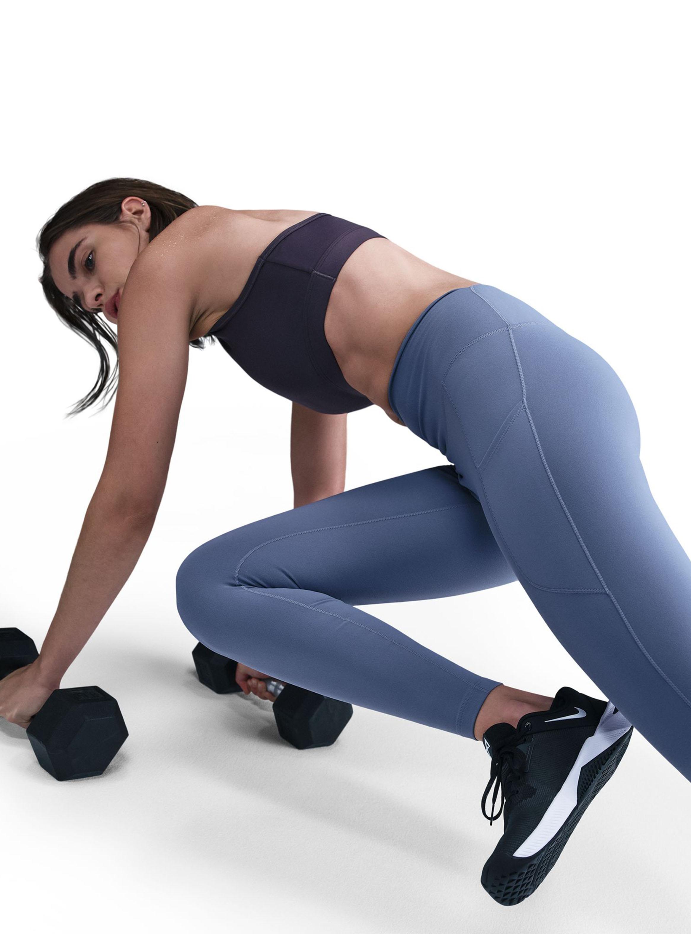 Calza Tiro Alto Legging Dri Fit One Hr 7/8 Pkt-3