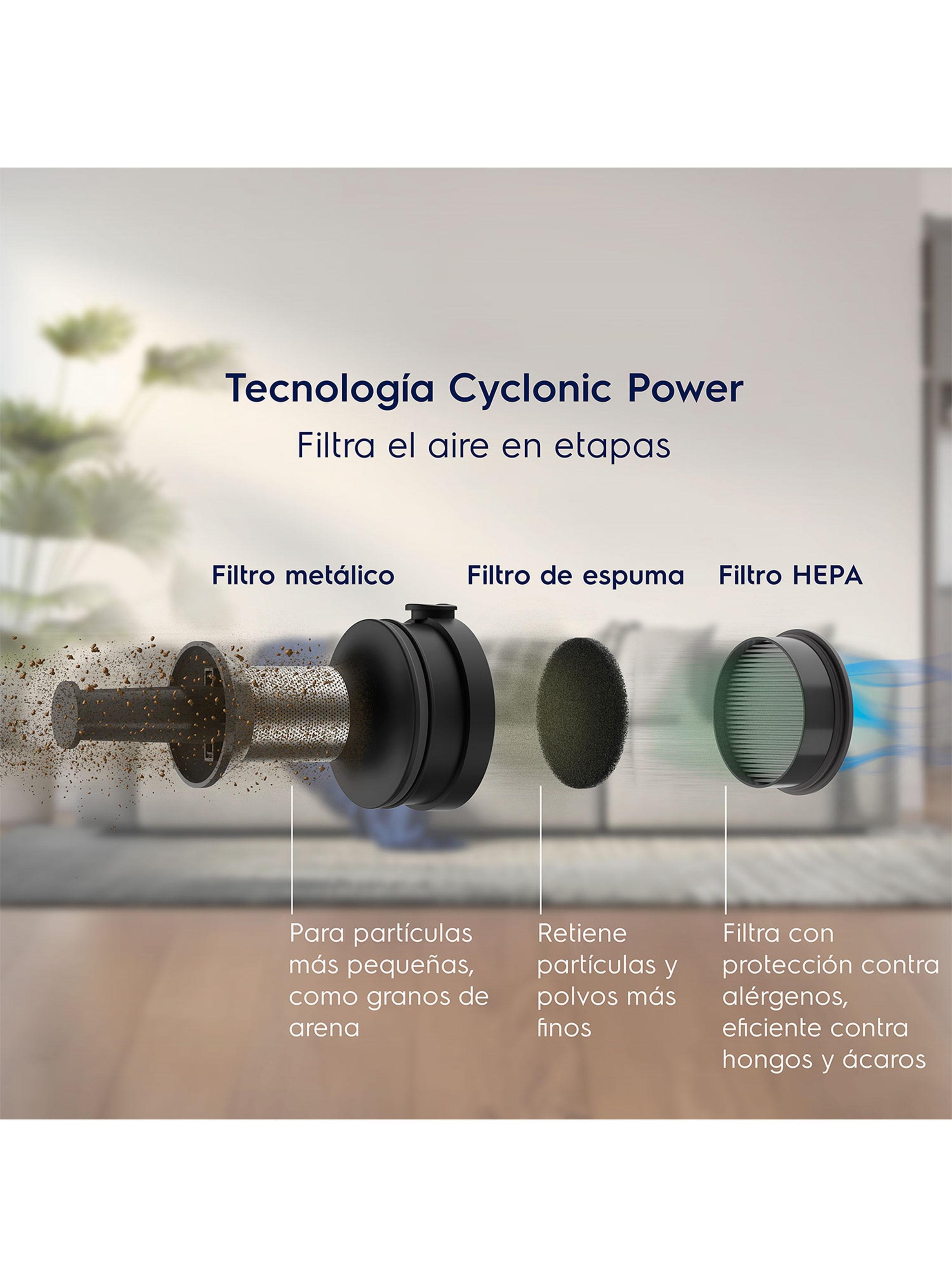 Aspiradora Vertical Inalámbrica 150W 300ml Ptec 100-6