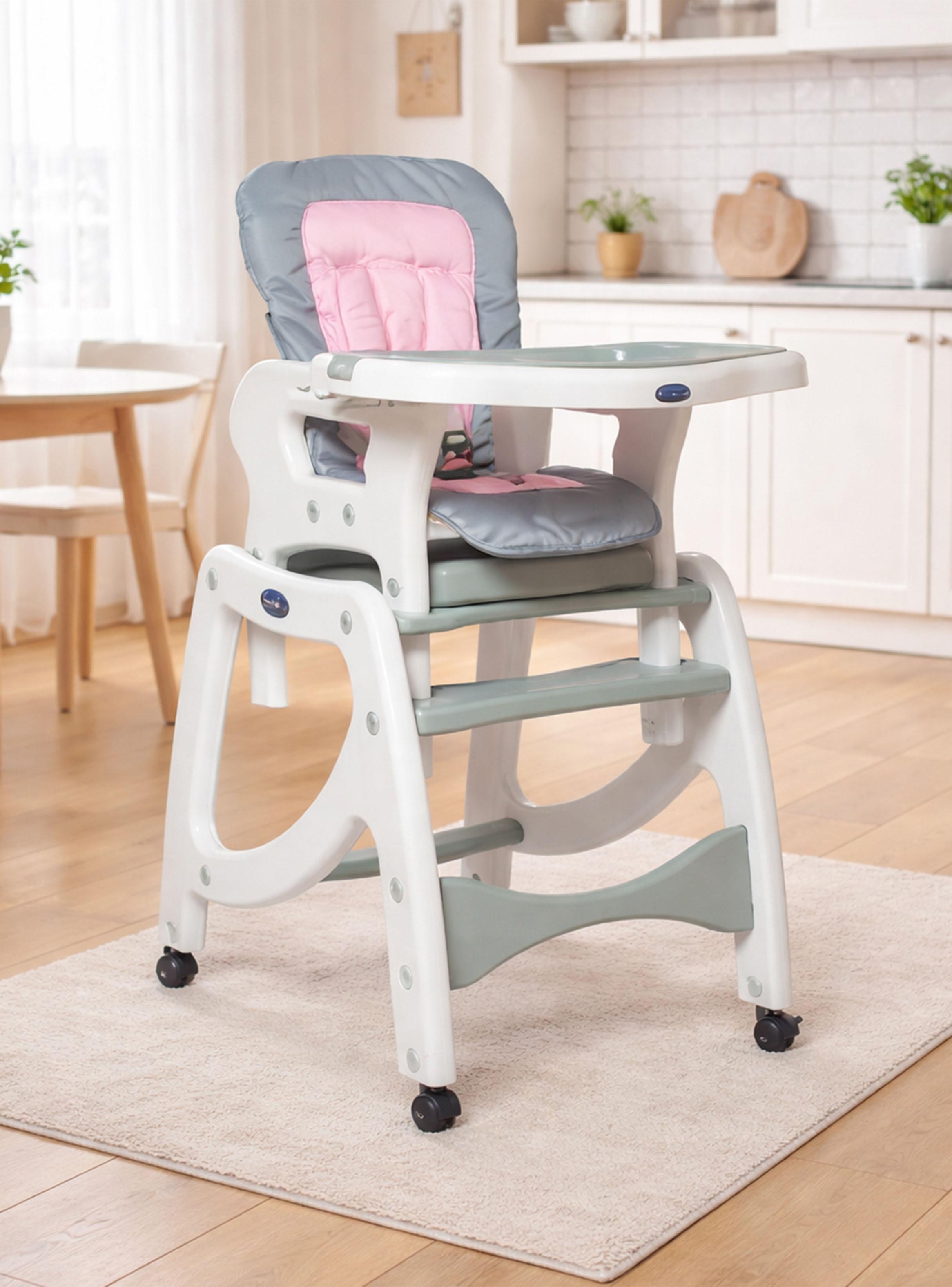 Silla Kidscool Comer 3 Funciones en 1 Rosado-6