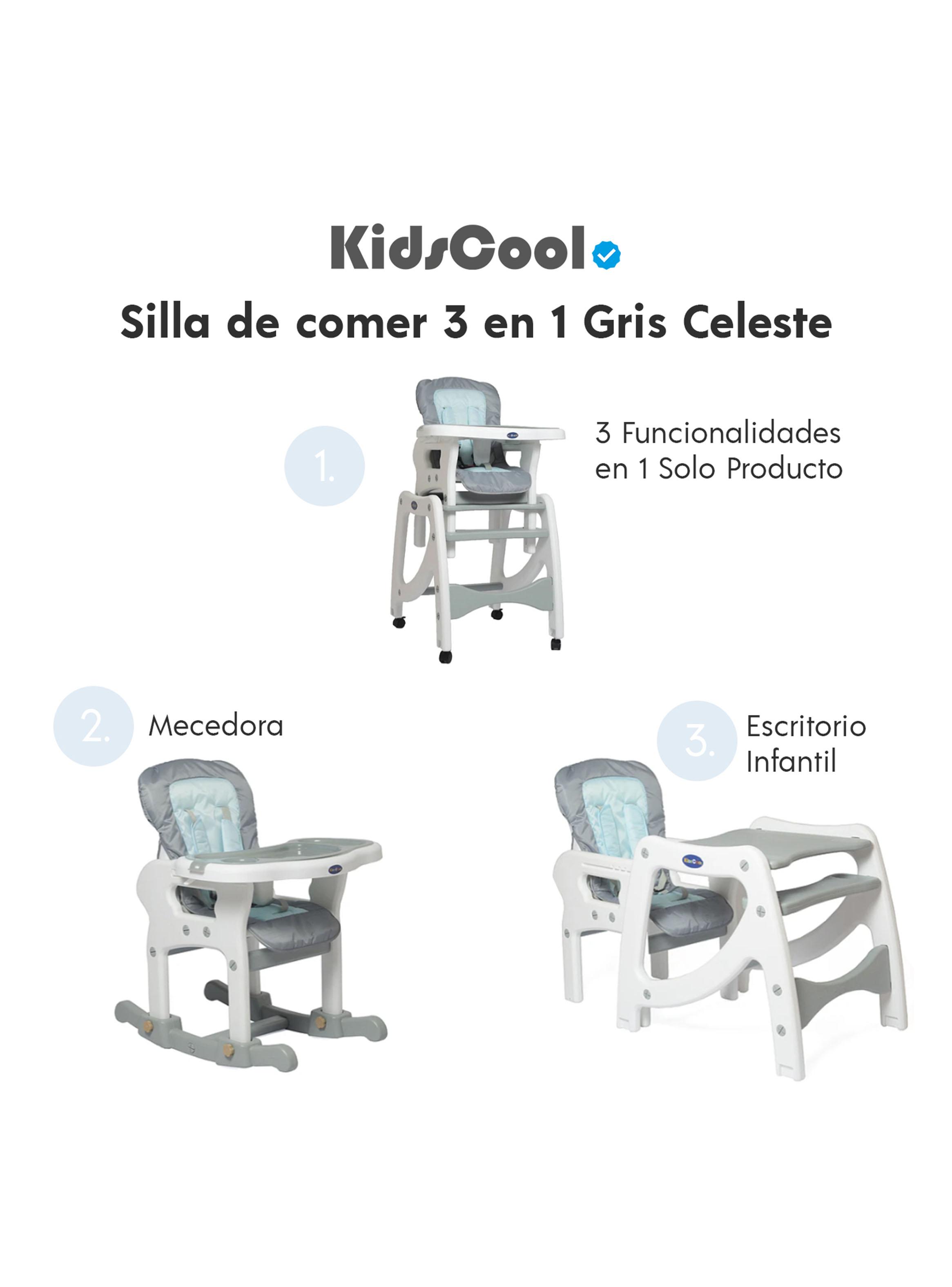 Silla Kidscool Comer 3 Funciones en 1 Azul Kidscool-4