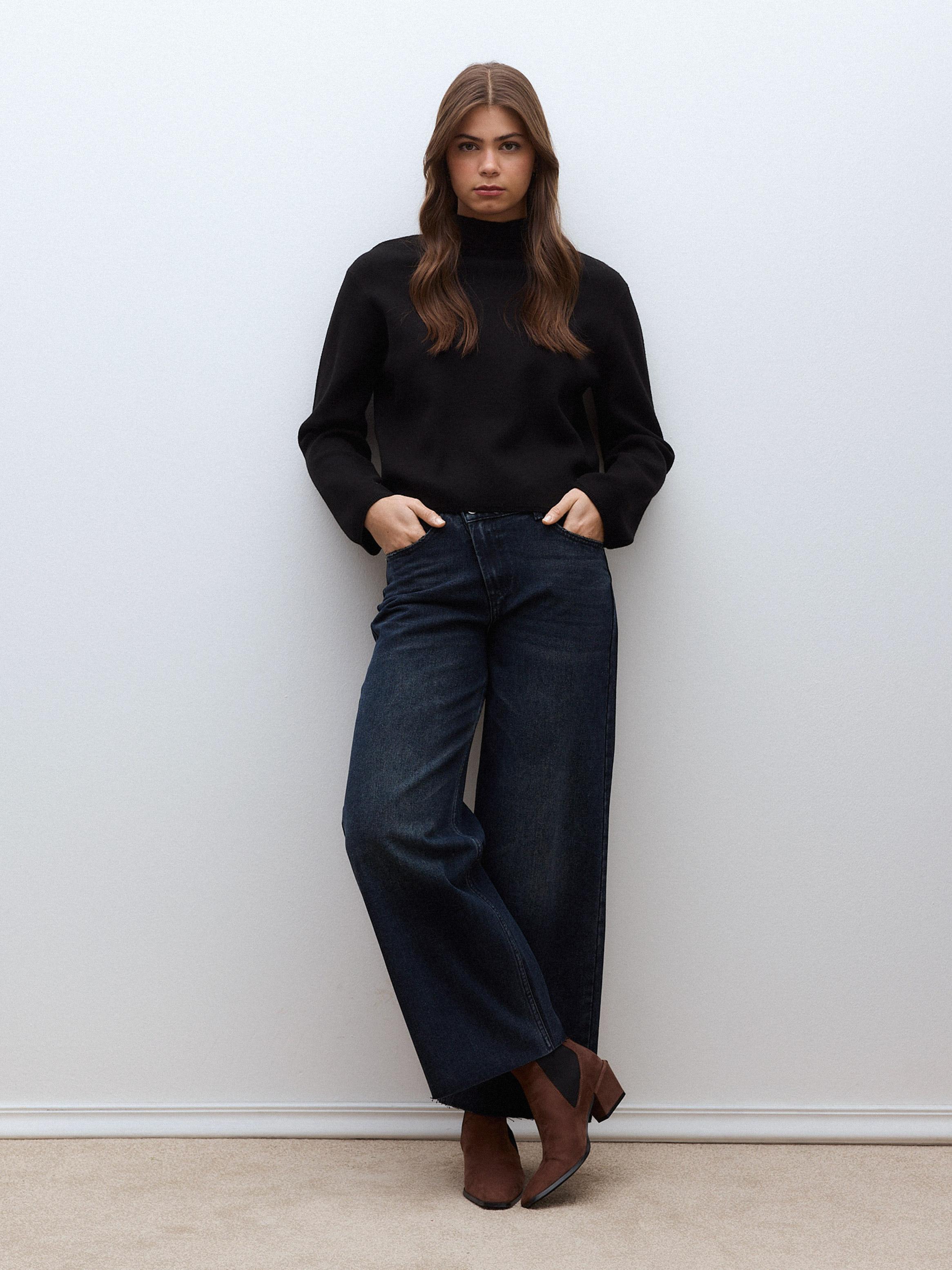 Sweater Recto Cuello Alto-4