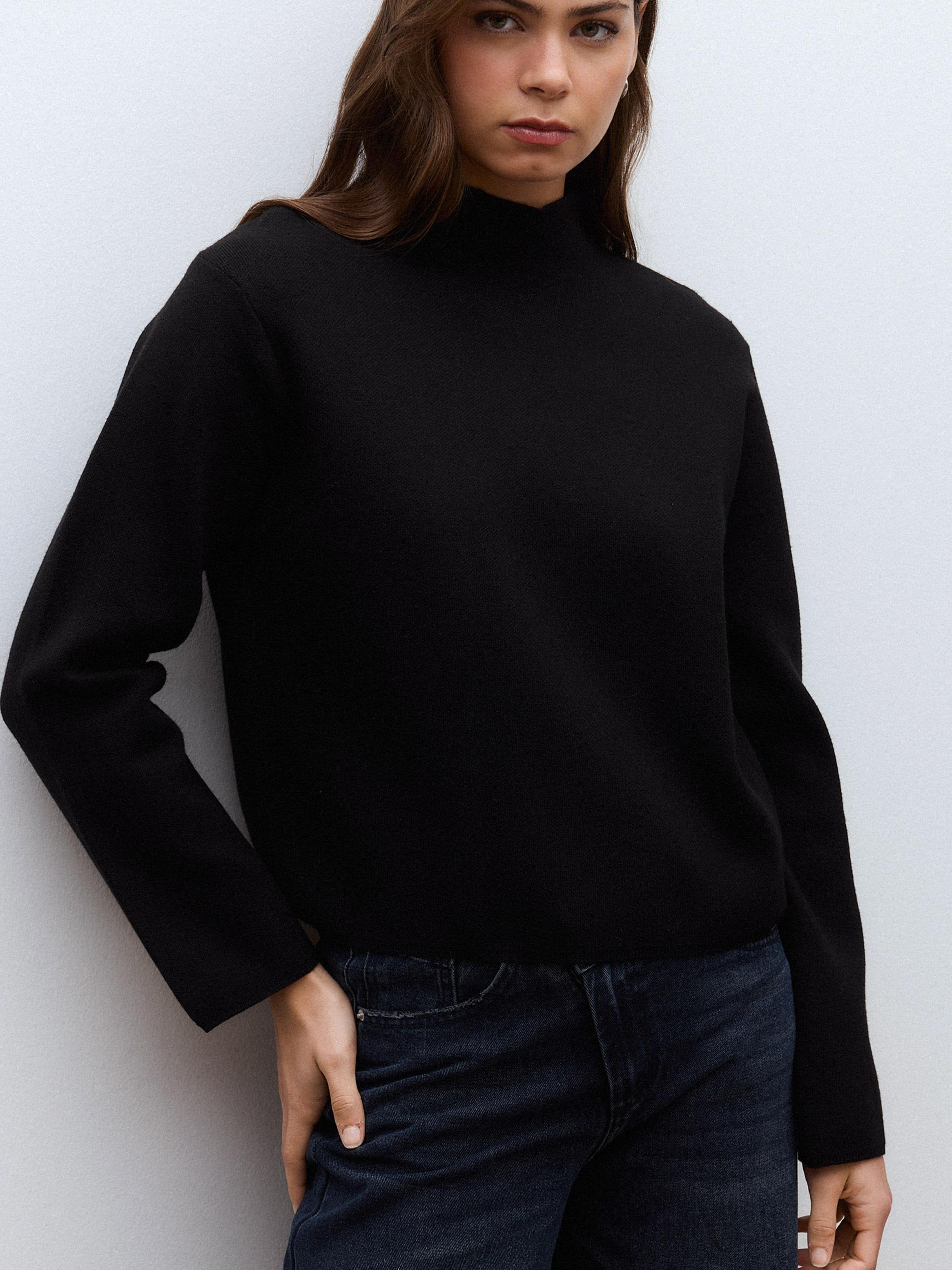 Sweater Recto Cuello Alto-3