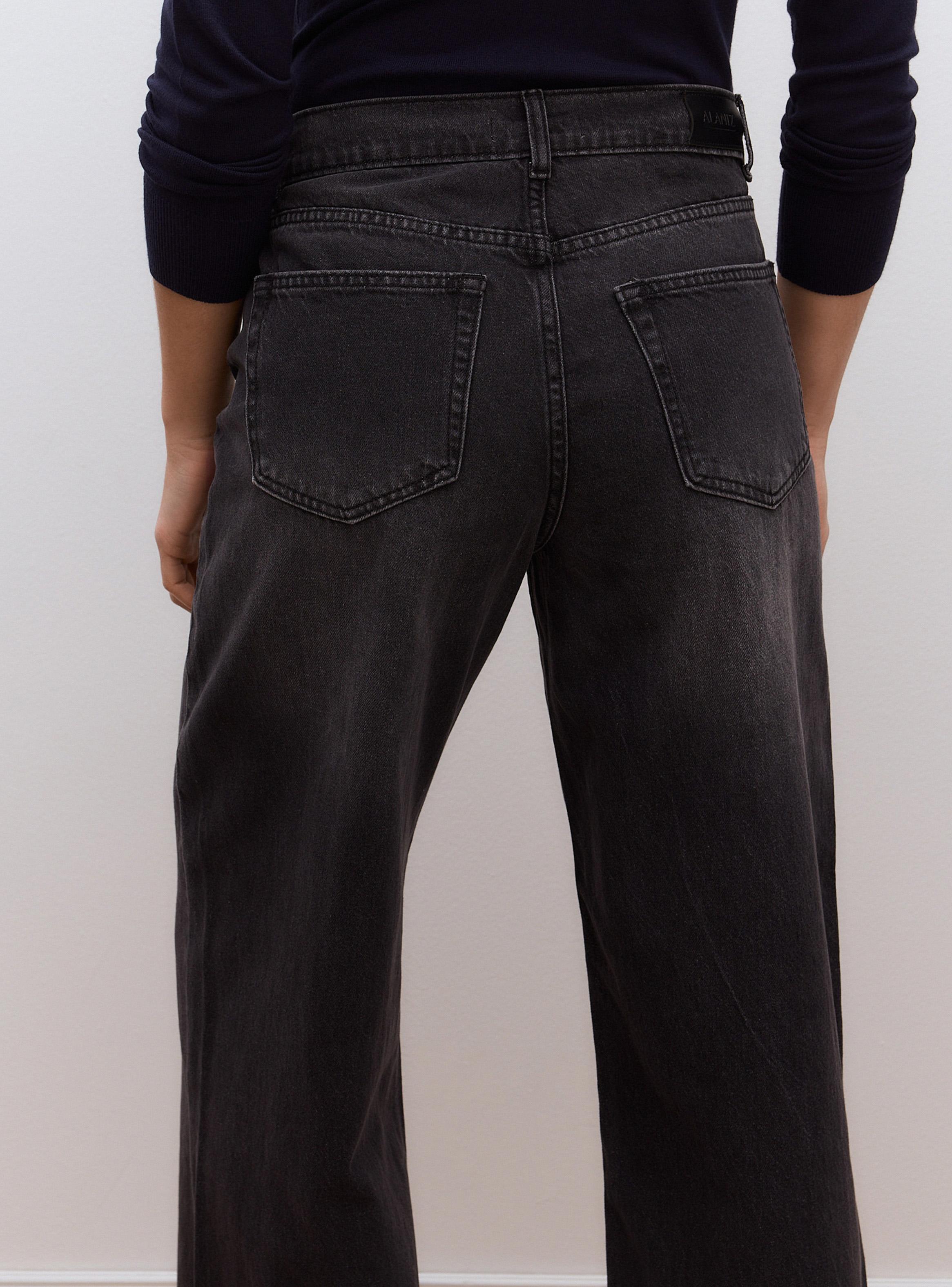 Jeans Wide Leg Cintura Cruzada Tiro Alto-3