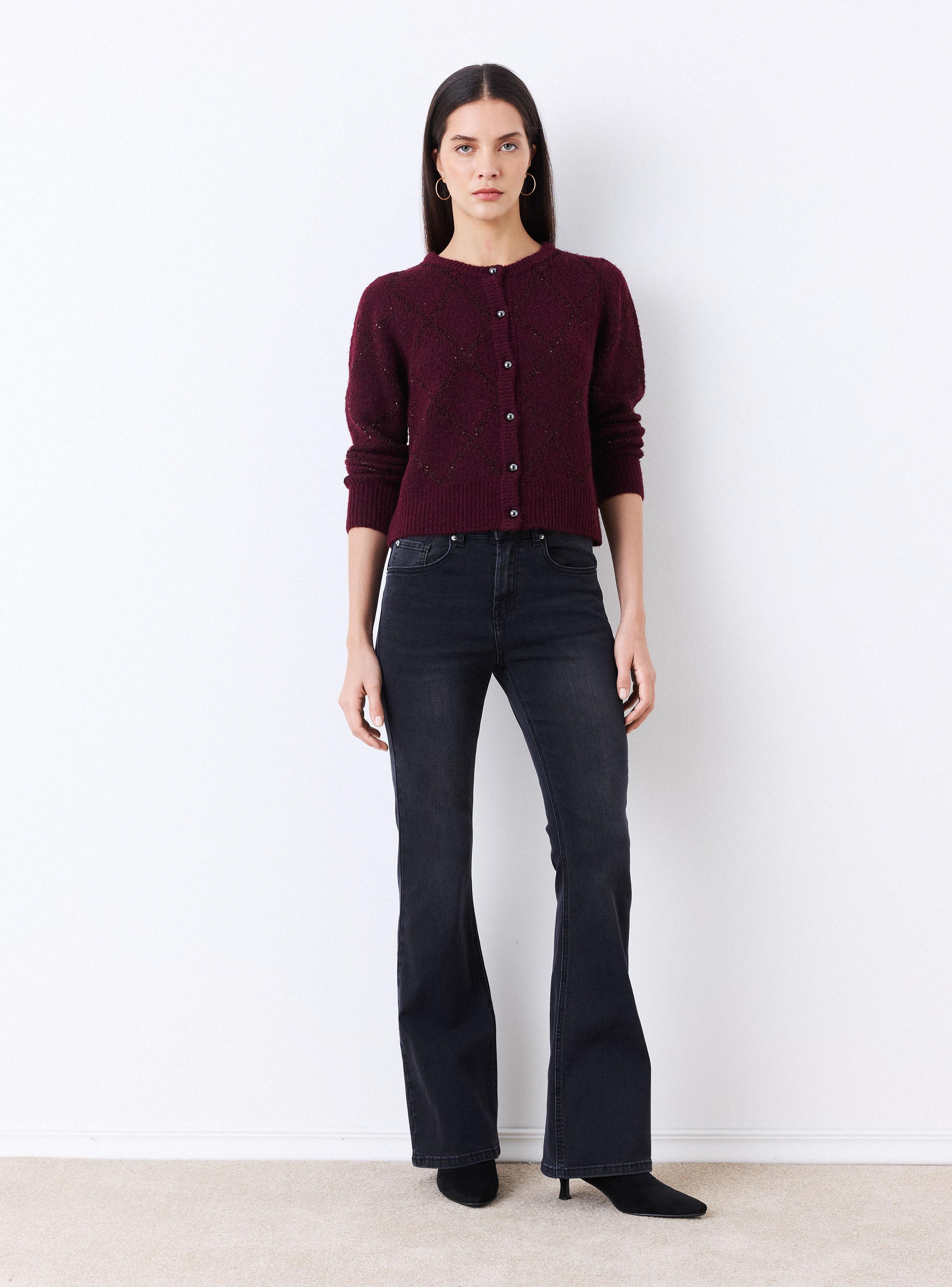 Jeans Flare Tiro Alto-4