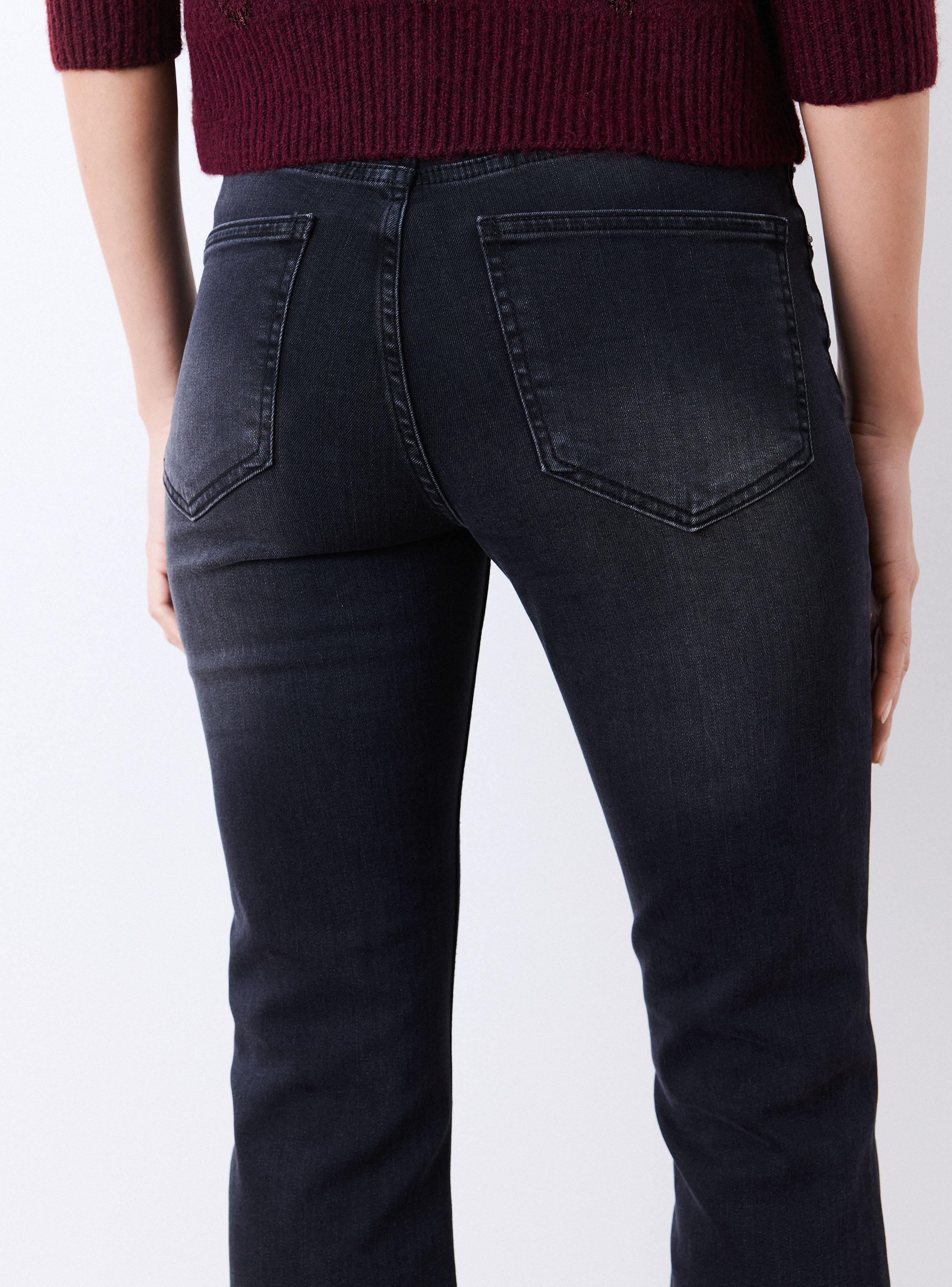Jeans Flare Tiro Alto-3