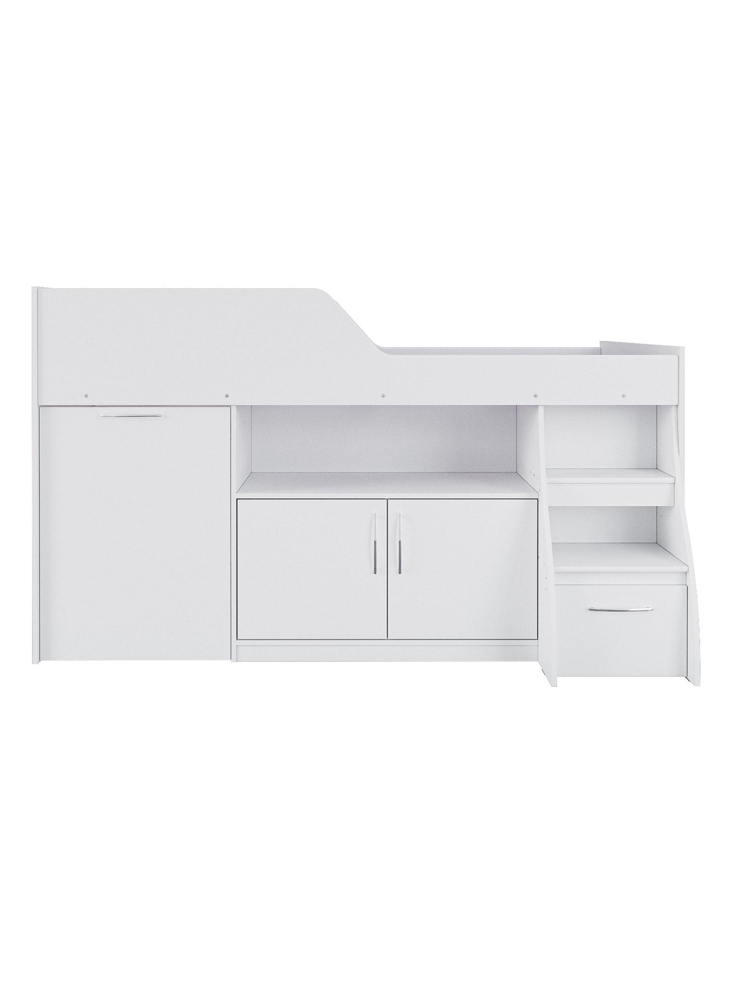 Cama Funcional 1.5 Plazas Retráctil Blanco-2