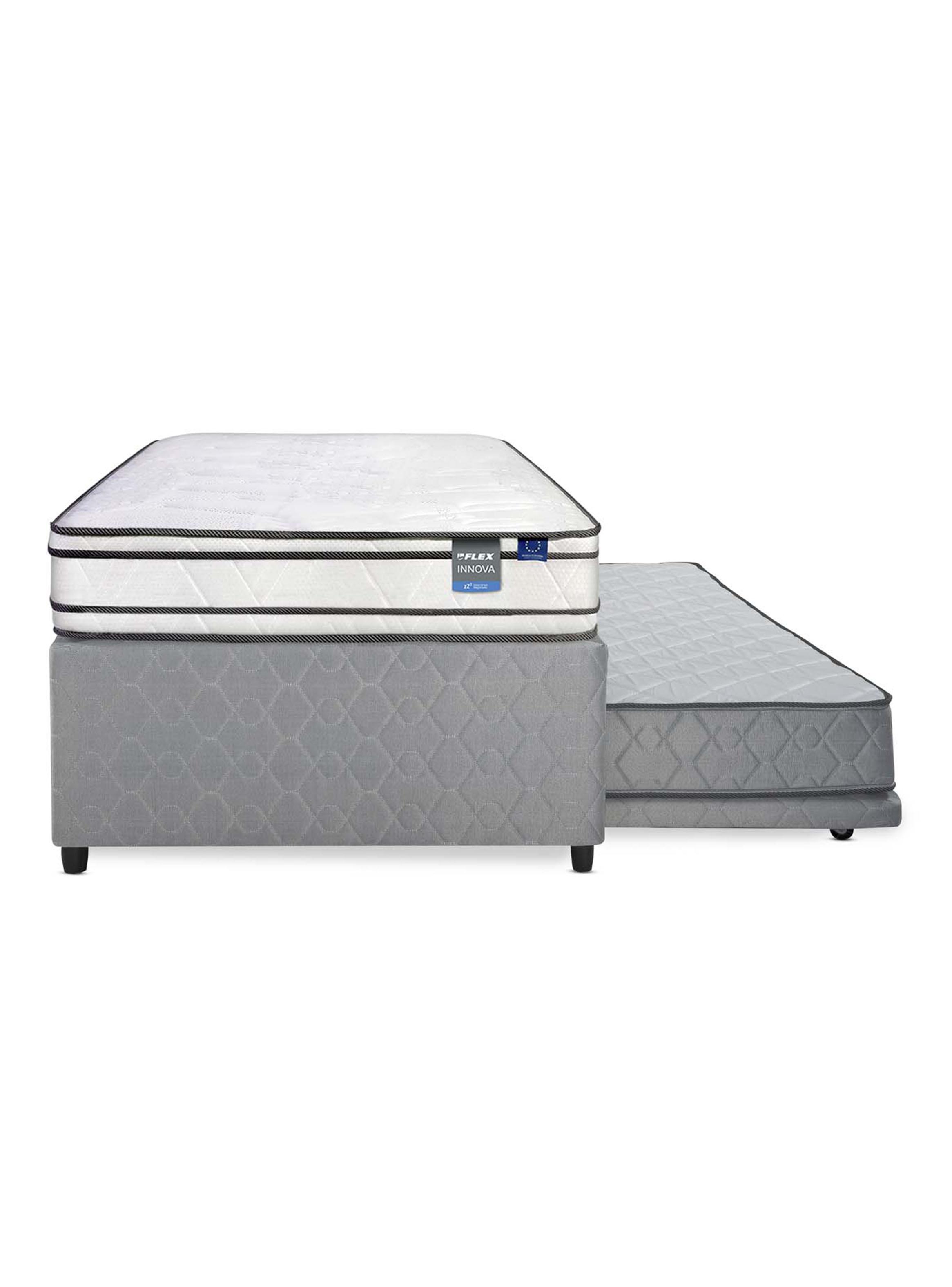 Diván Cama Gris Innova 1.5 Plazas Box-2
