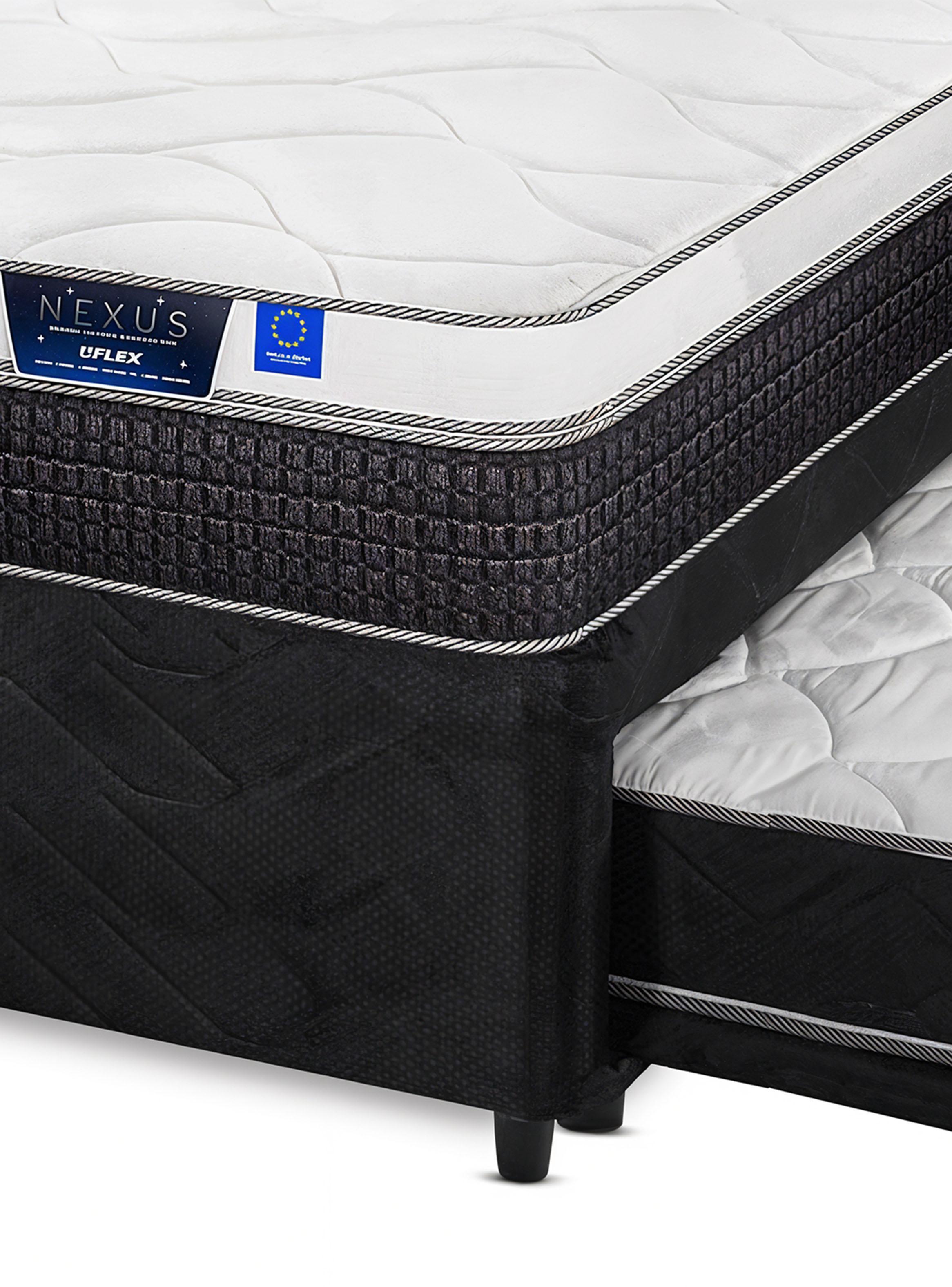 Diván Cama Negro Nexus 1.5 Plazas Box-3