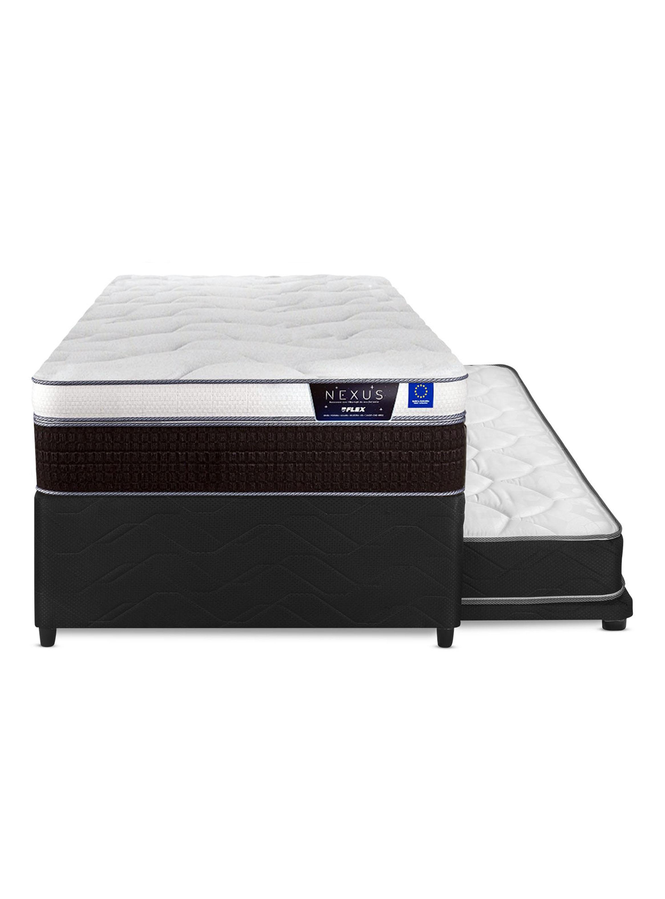 Diván Cama Negro Nexus 1.5 Plazas Box-2