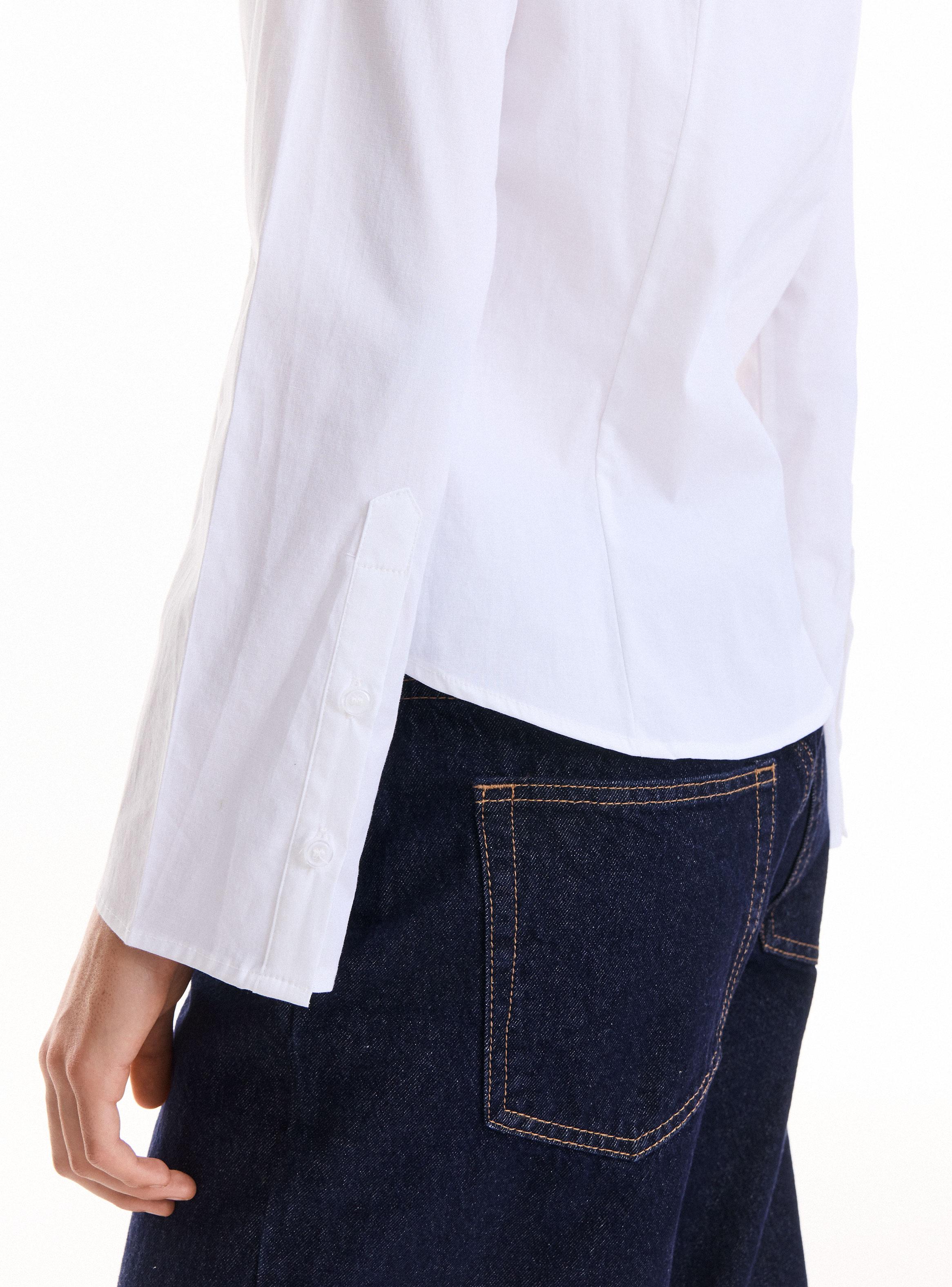 Blusa Ajustada y Manga Flare-3