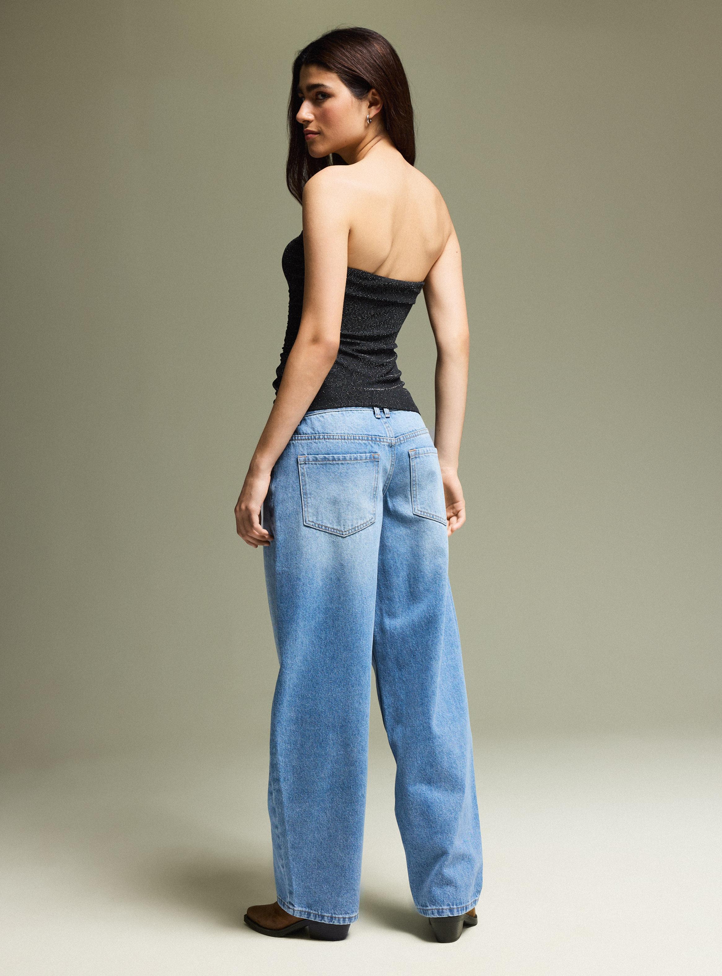 Polera Strapless con Lurex-5