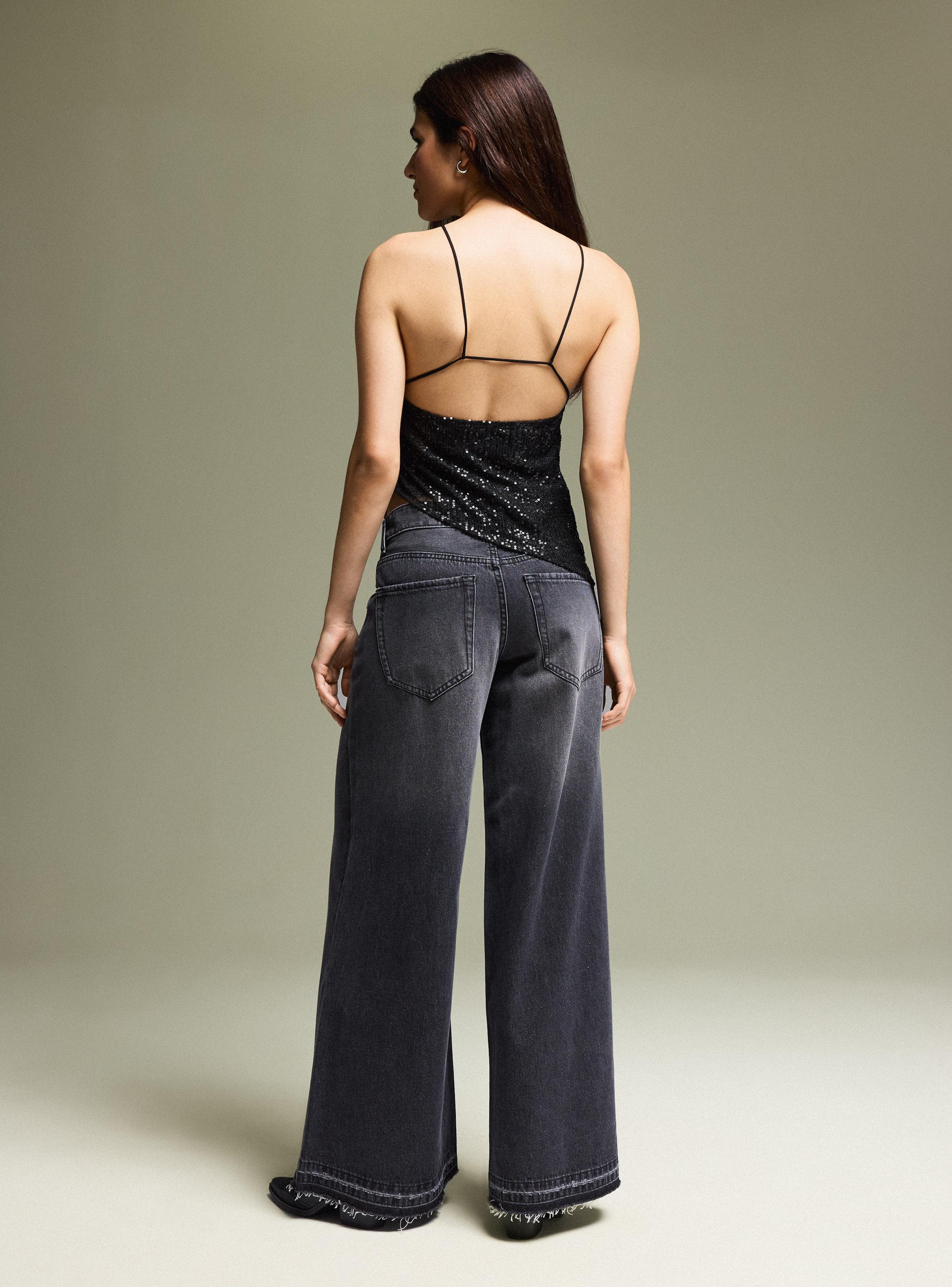 Polera Lentejuelas Cuello Halter-5